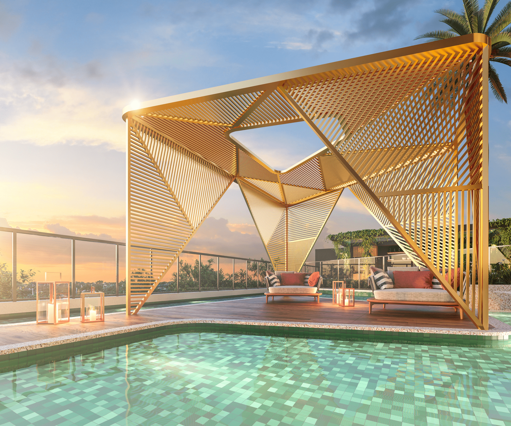 N.A.U. Vila Mariana by Cyrela -- Perspectiva Ilustrada do Floating Lounge