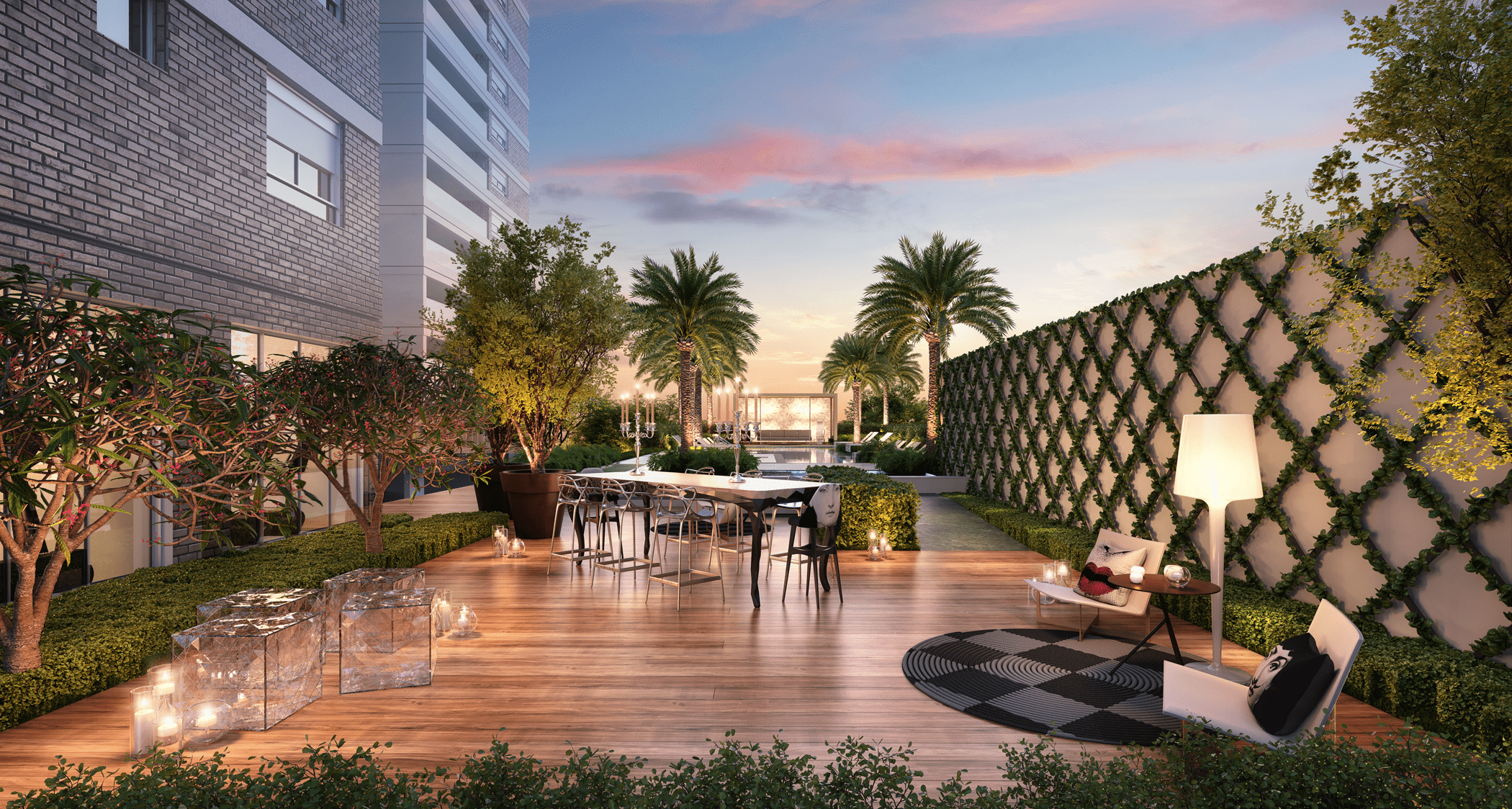 Glass Art by YOO -- Perspectiva Ilustrada da Praça Externa