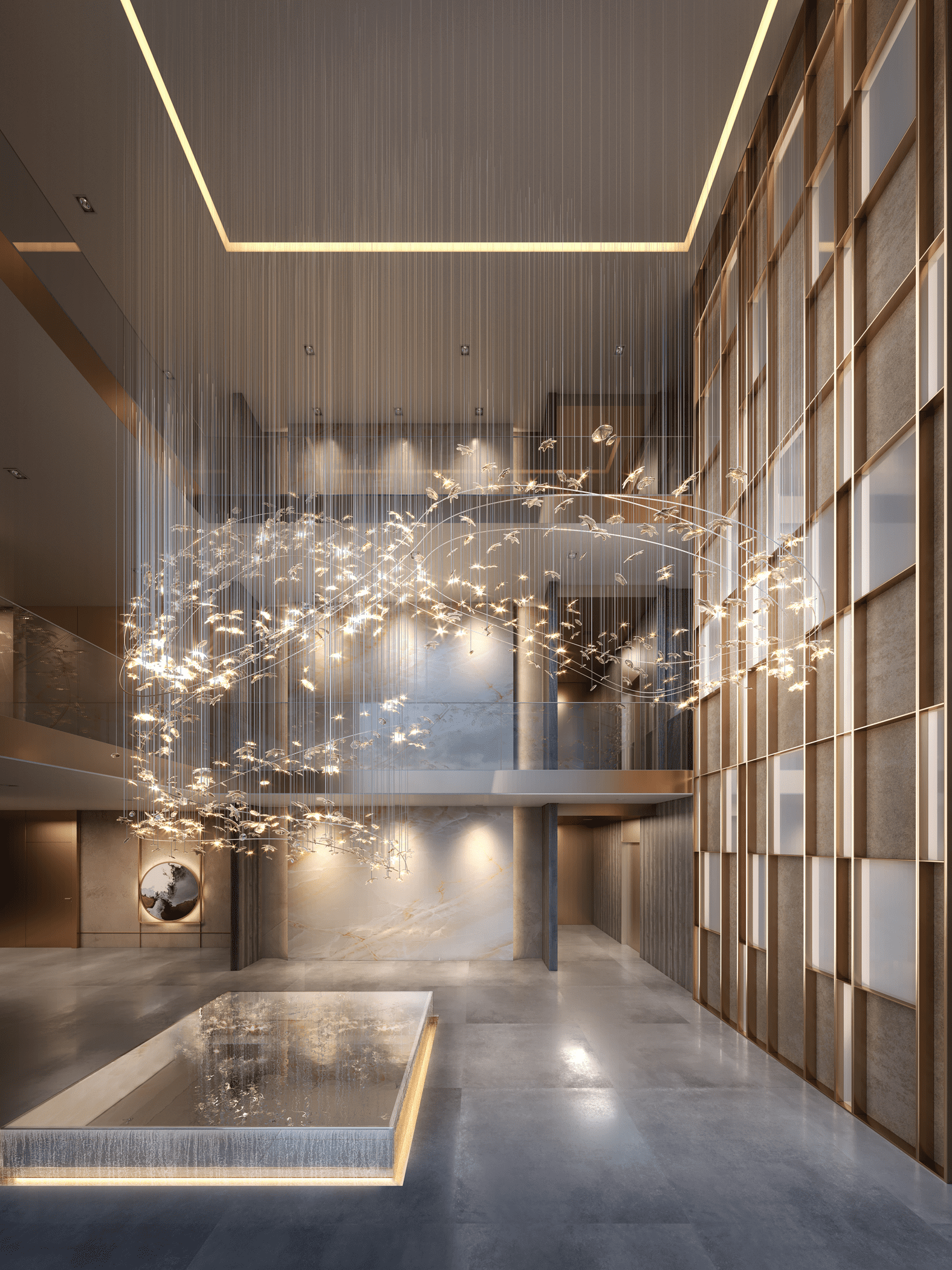 Glass Art by YOO -- Perspectiva Ilustrada do Lobby