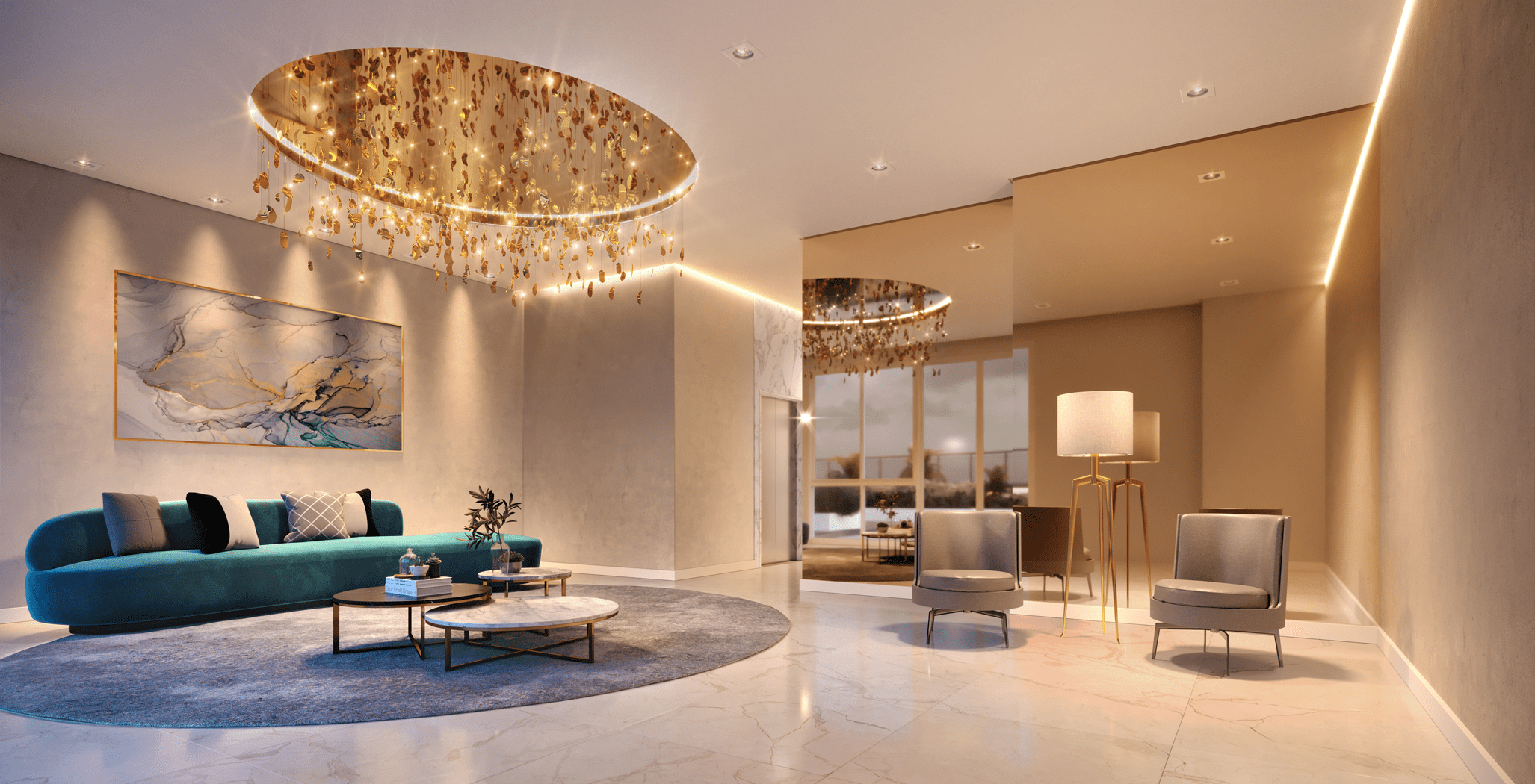 Isla by Cyrela -- Perspectiva do Lobby | Torre 1