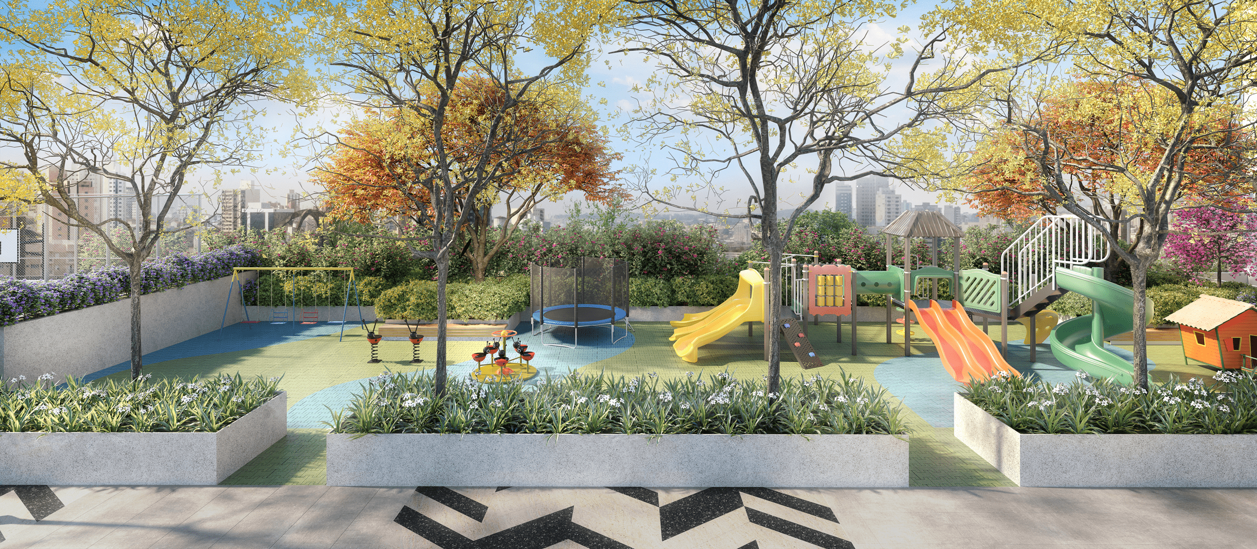 Isla by Cyrela -- Perspectiva Ilustrada do Playground