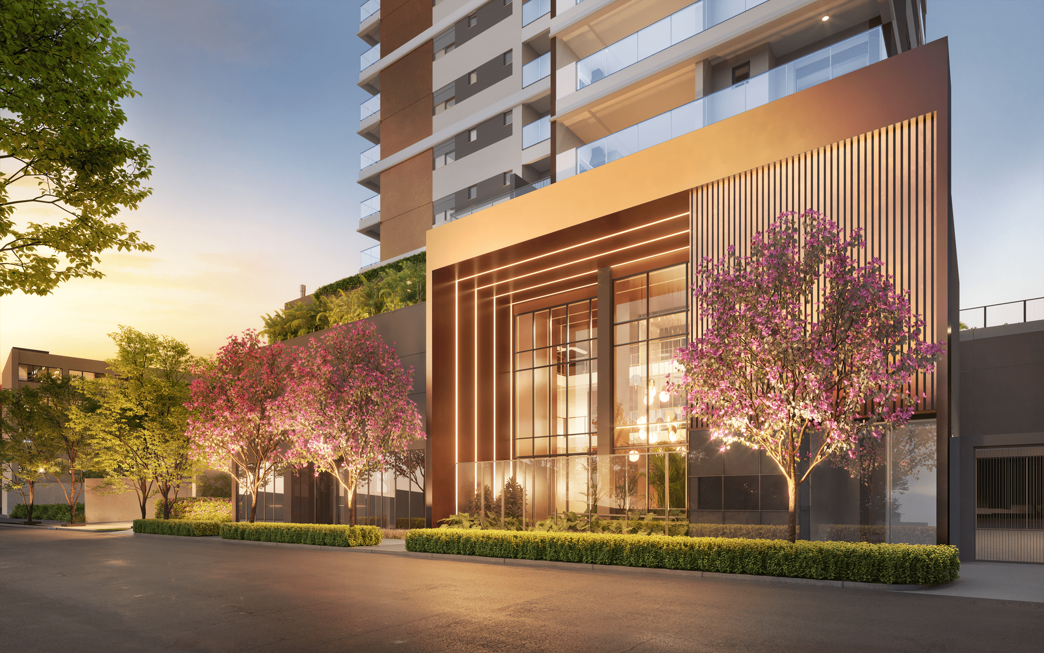 Cyrela Atmosfera 360º -- Perspectiva Ilustrada da Portaria