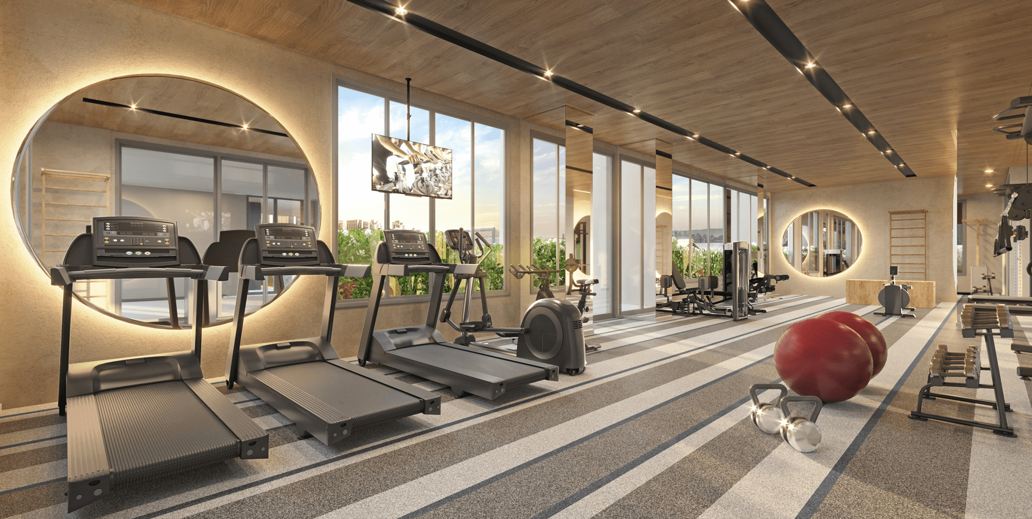 Cyrela Atmosfera 360º -- Perspectiva Ilustrada do Fitness