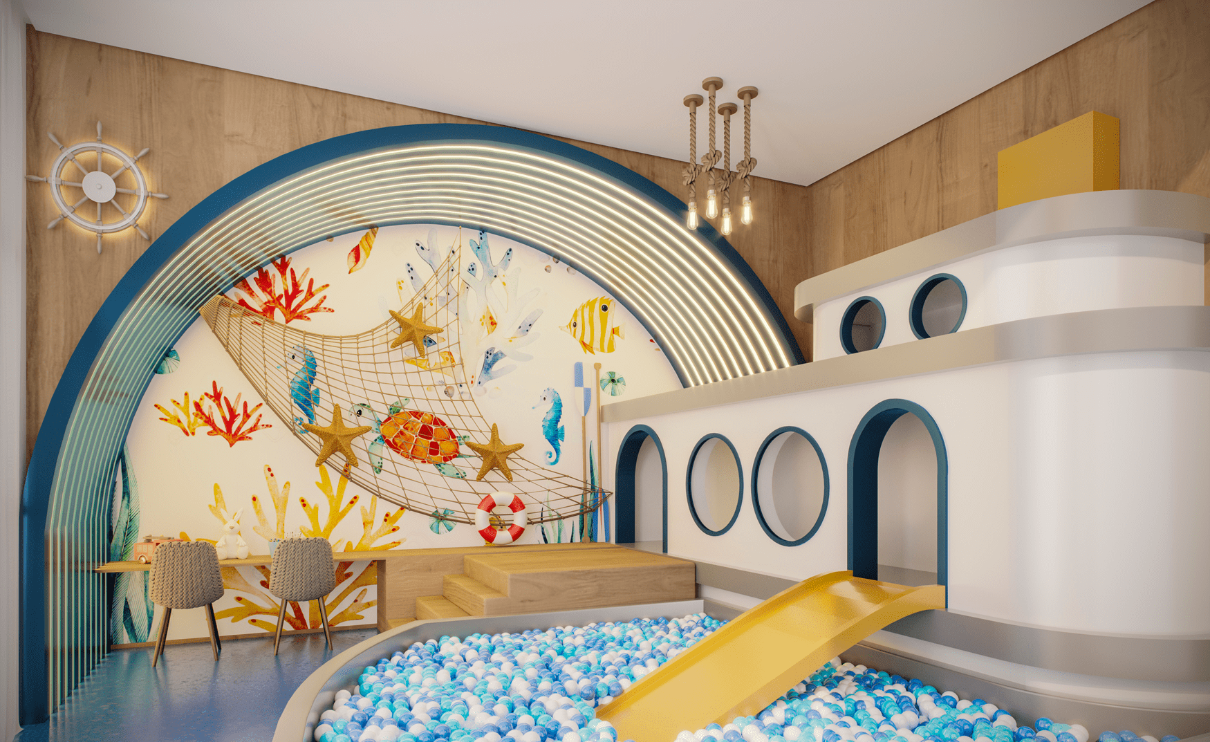 N.A.U. Vila Mariana by Cyrela -- Perspectiva Ilustrada da Brinquedoteca