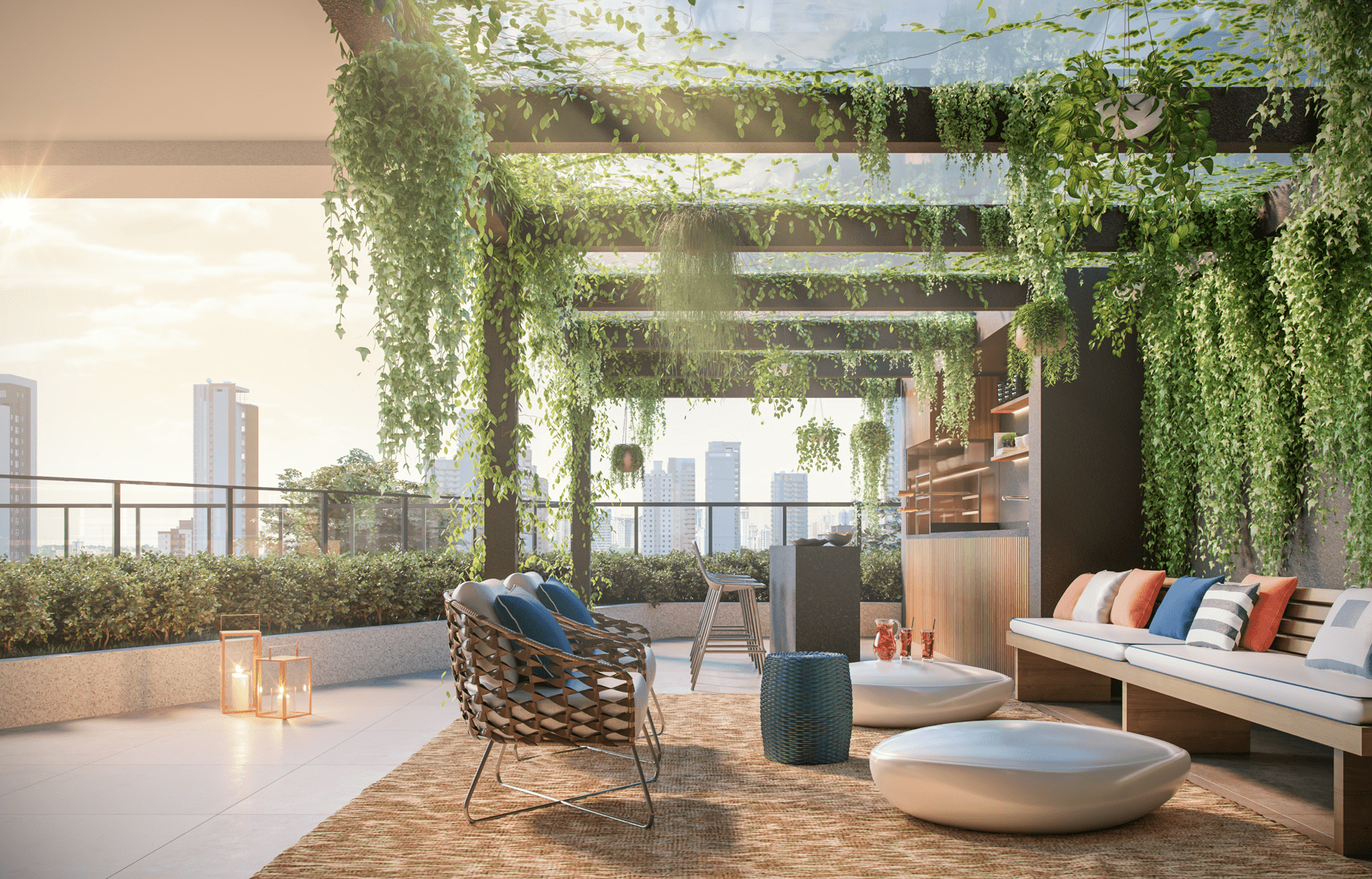 N.A.U. Vila Mariana by Cyrela -- Perspectiva Ilustrada da Churrasqueira