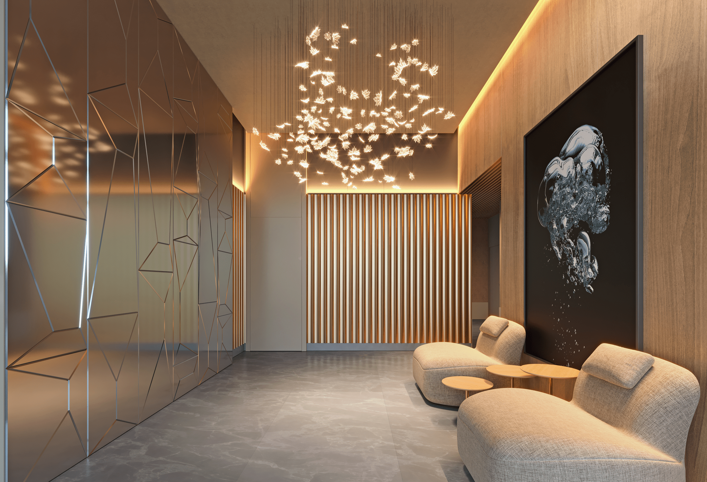 Oscar Freire 1.560 Studios -- Perspectiva Ilustrada Lobby Studio