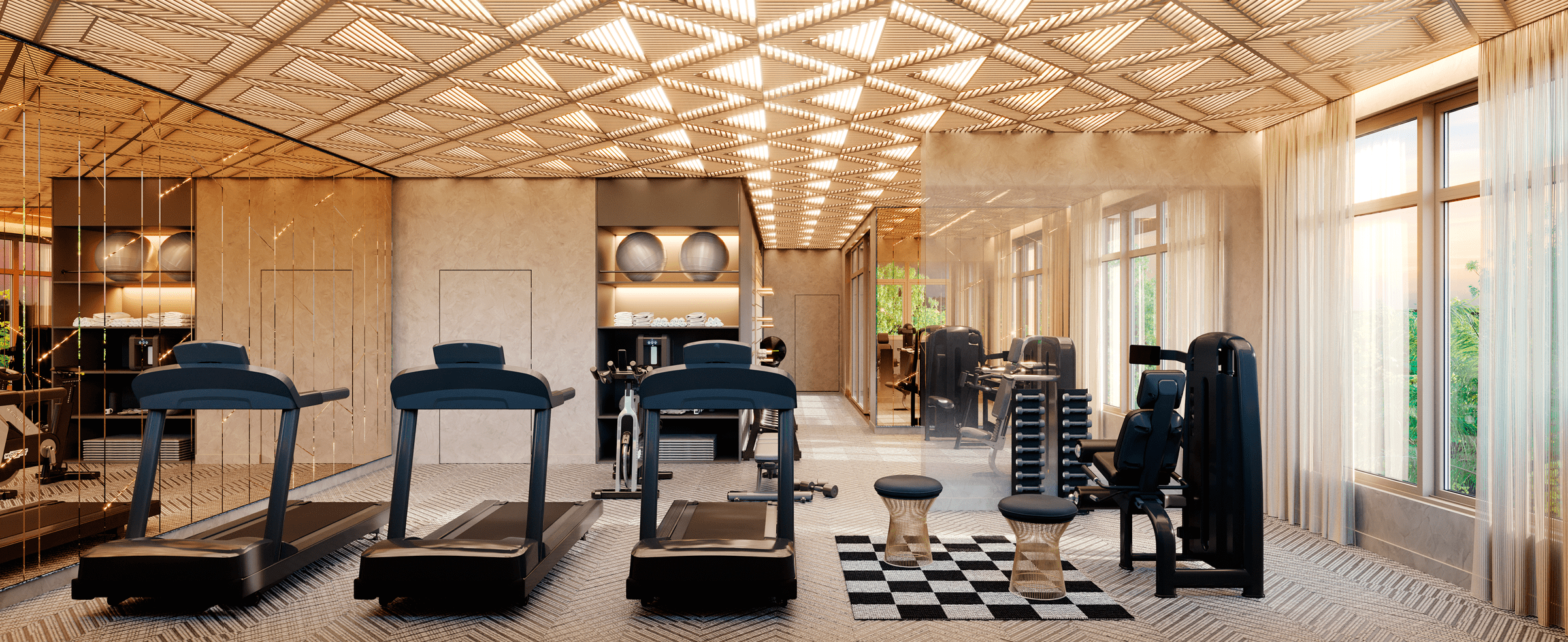 Le Jardin Studios -- Perspectiva Ilustrada Fitness