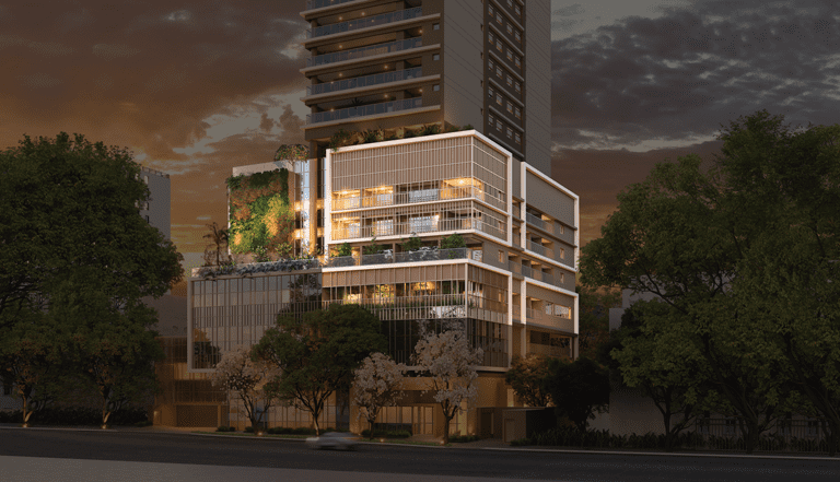 Le Jardin Studios -- Perspectiva Ilustrada Embasamento