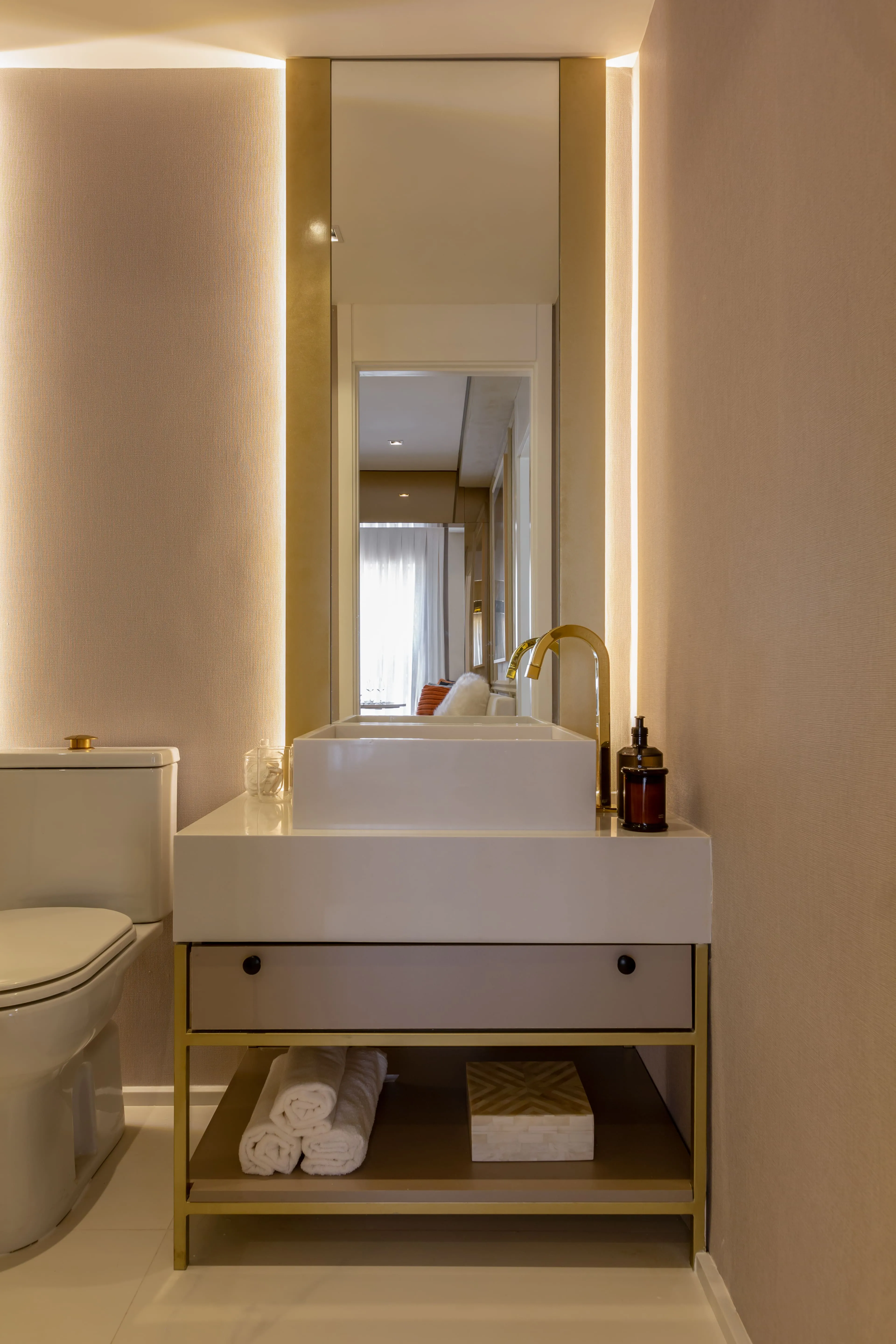 Foto Real Apartamento Decorado 45 m² I Banheiro Suíte
