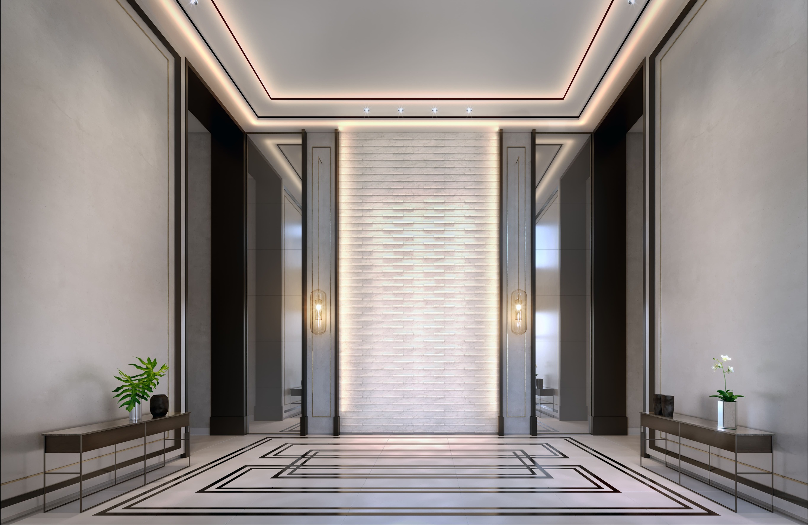 Legacy Klabin -- Perspectiva Ilustrada do Lobby Interno