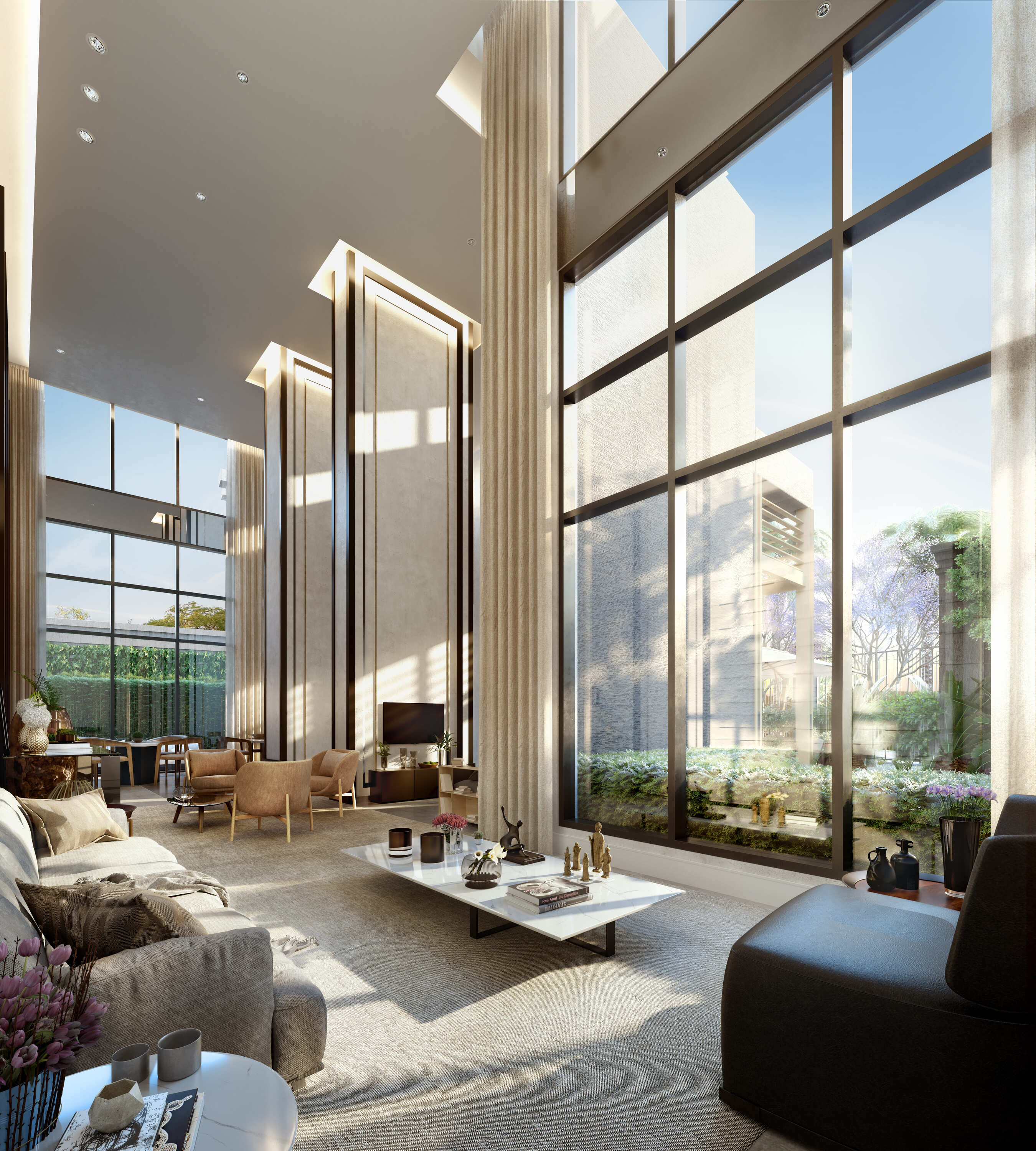 Legacy Klabin -- Perspectiva Ilustrada do Salão de Festas Interno