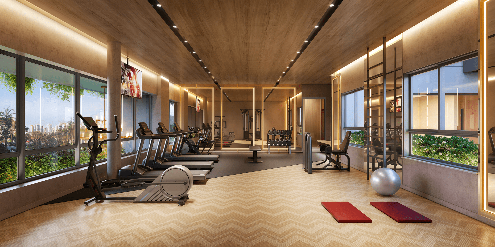 Cyrela Legacy Residences -- Perspectiva Ilustrada do Fitness