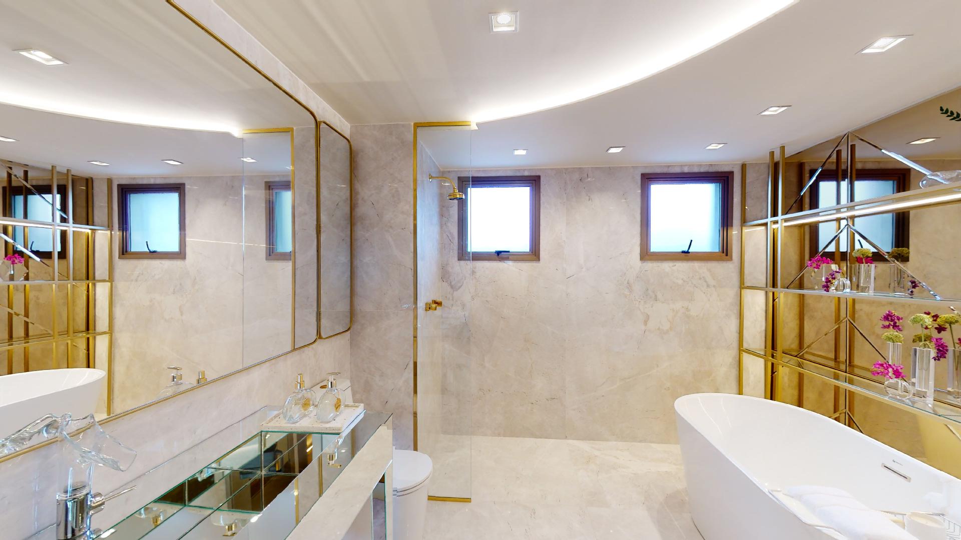 Foto do Banheiro da Suíte Master do Decorado de 161 m²