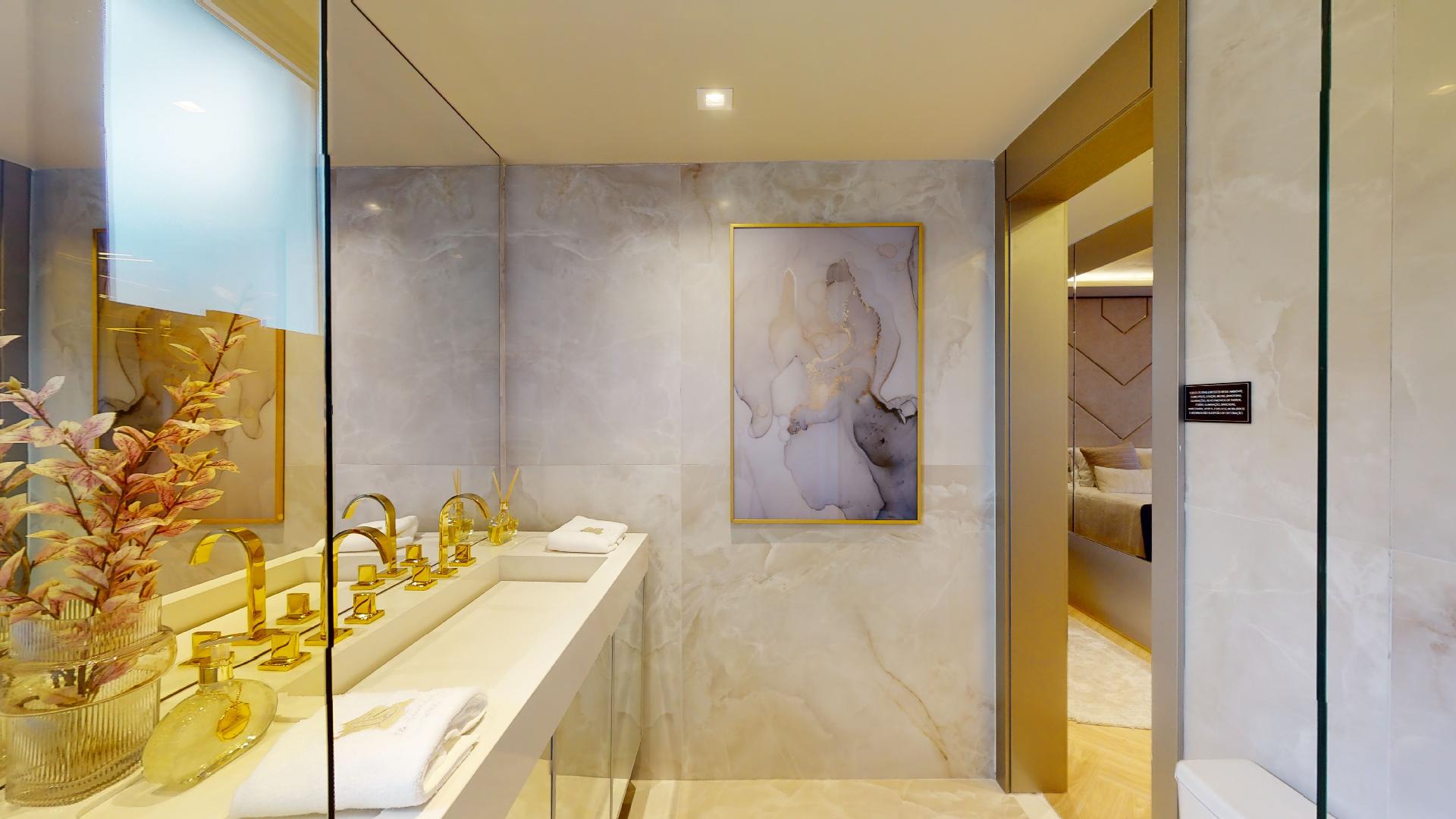 Foto do Banheiro da Suíte Master do Decorado de 170 m²