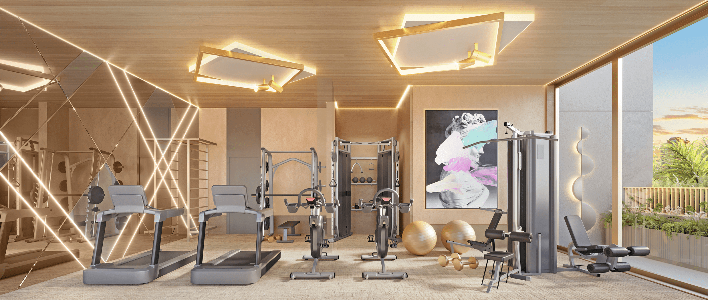 Ilustração Artística do Gourmet Gym