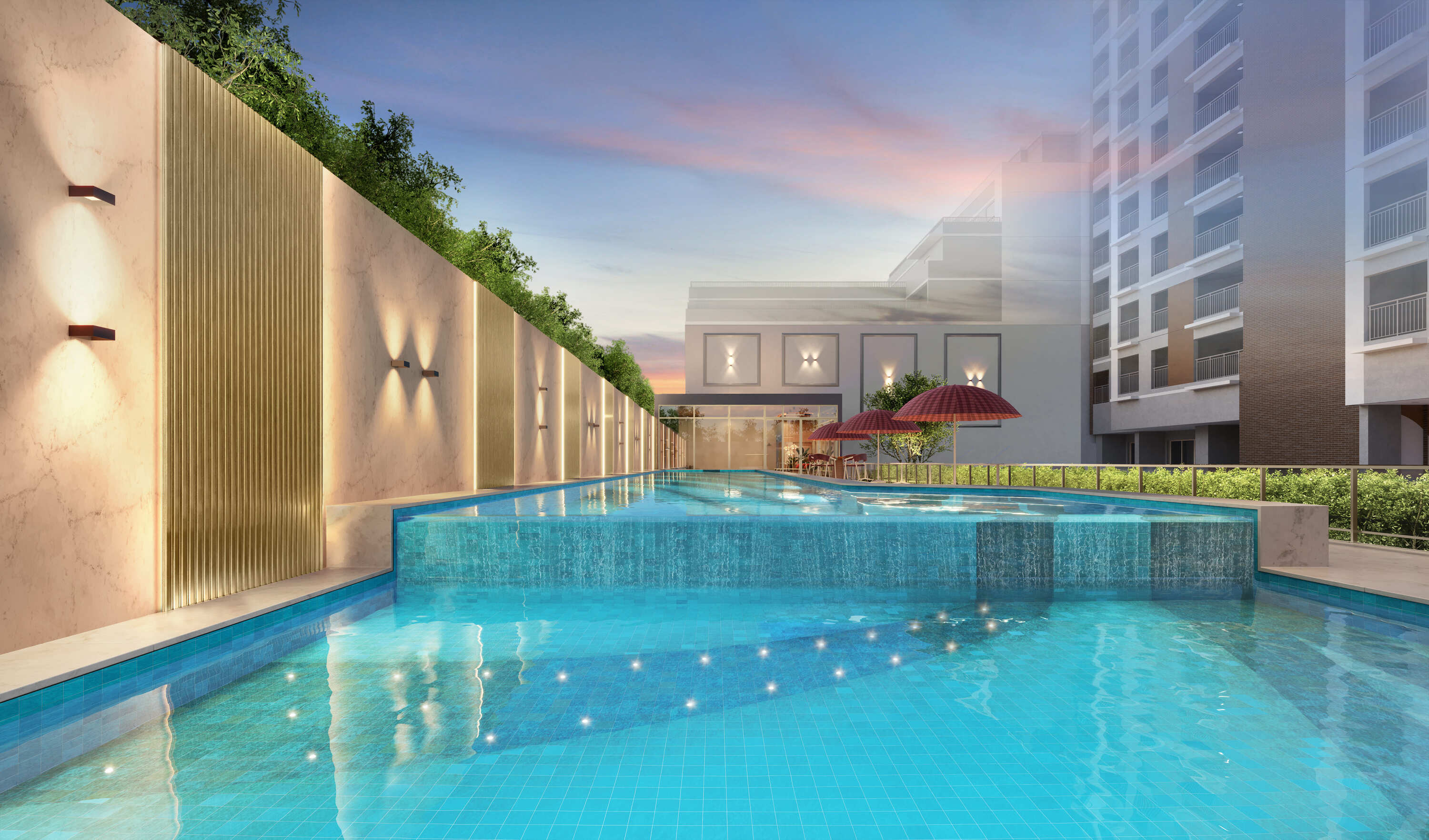 Quattri Cyrela Vila Mariana -- Perspectiva Ilustrada da Vista da Piscina