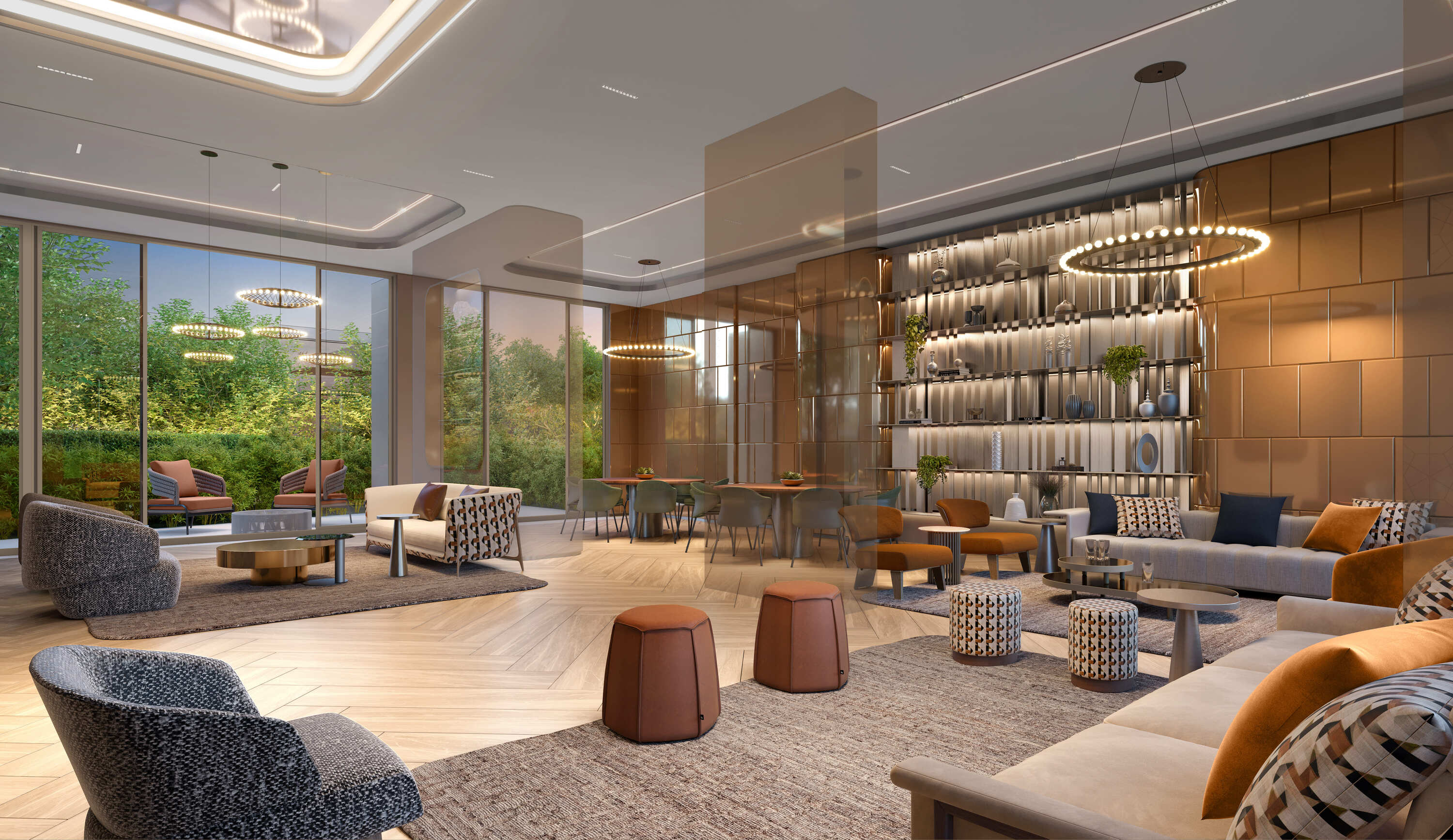 Quattri Cyrela Vila Mariana -- Perspectiva Ilustrada do Salão de Festas