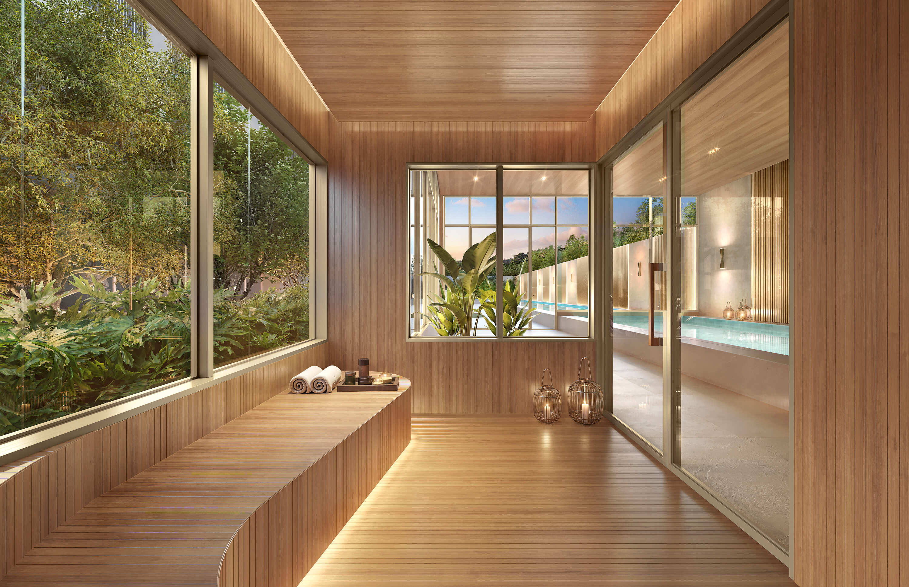 Quattri Cyrela Vila Mariana -- Perspectiva Ilustrada da Sauna