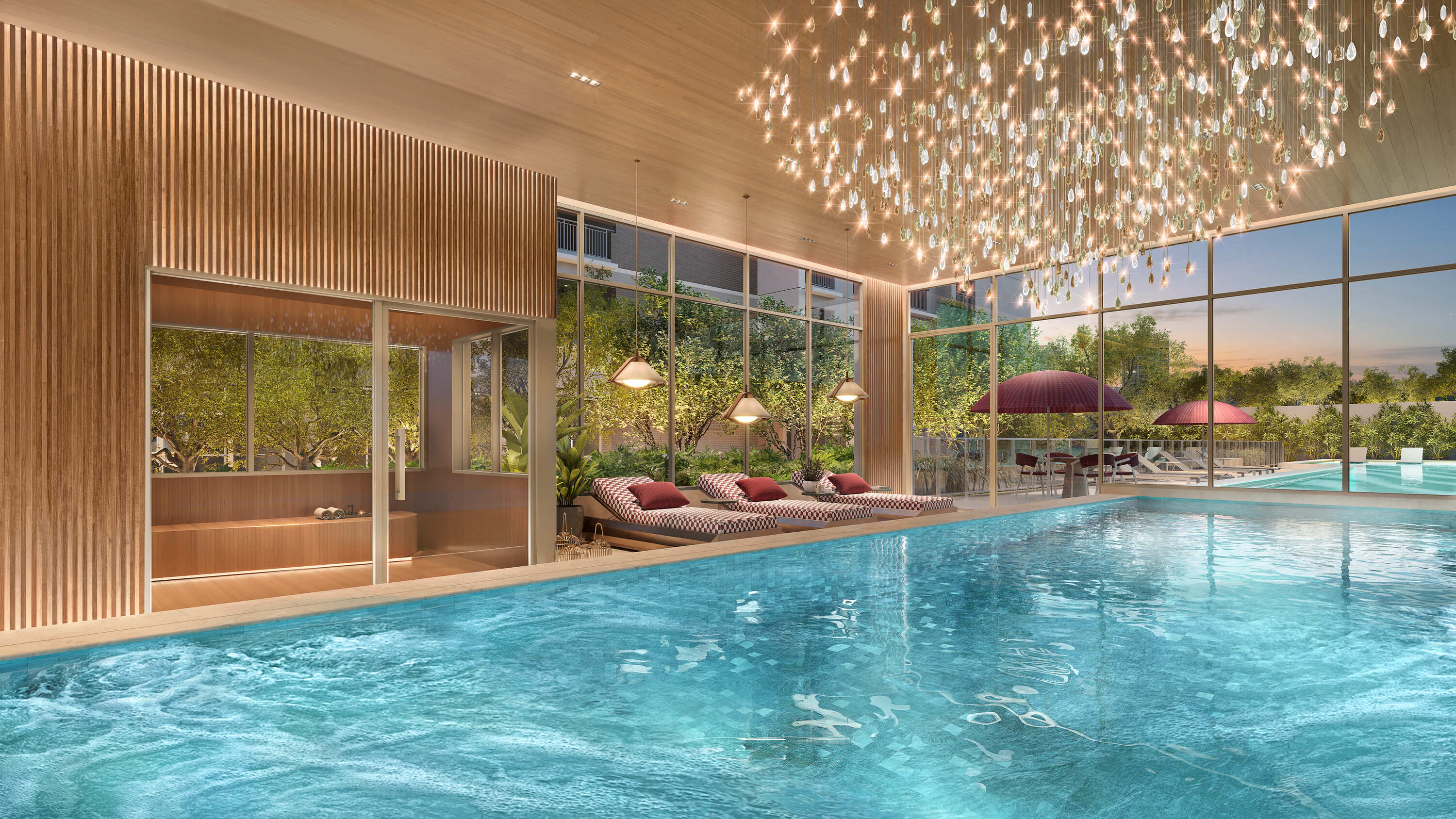 Quattri Cyrela Vila Mariana -- Perspectiva Ilustrada da Piscina Coberta