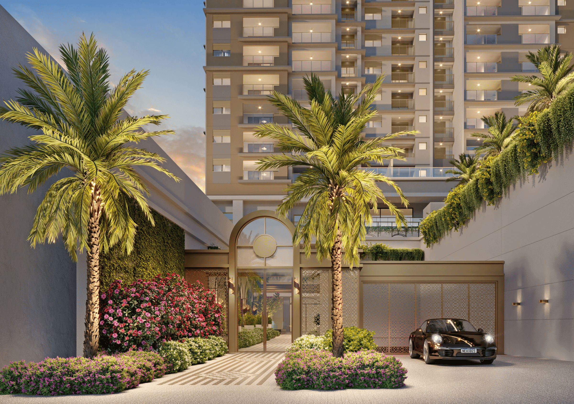 Secret Garden Vila Mariana -- Perspectiva Ilustrada do Embasamento