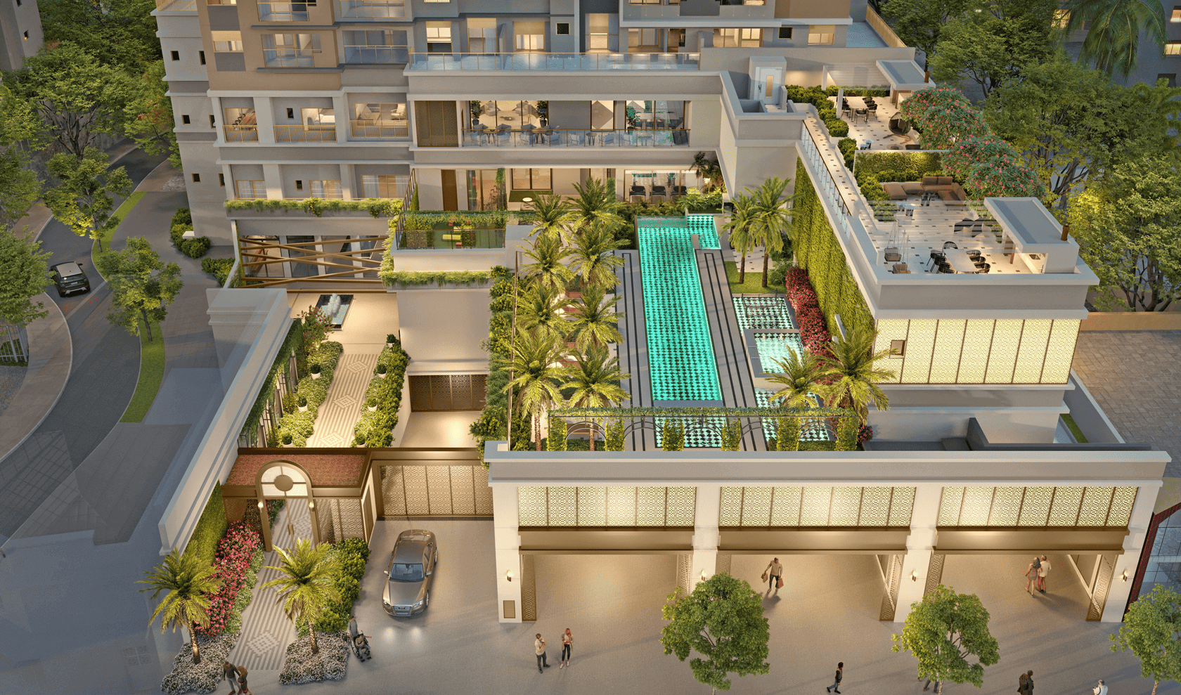 Secret Garden Vila Mariana -- Perspectiva Ilustrada dos Pavimentos Lazer