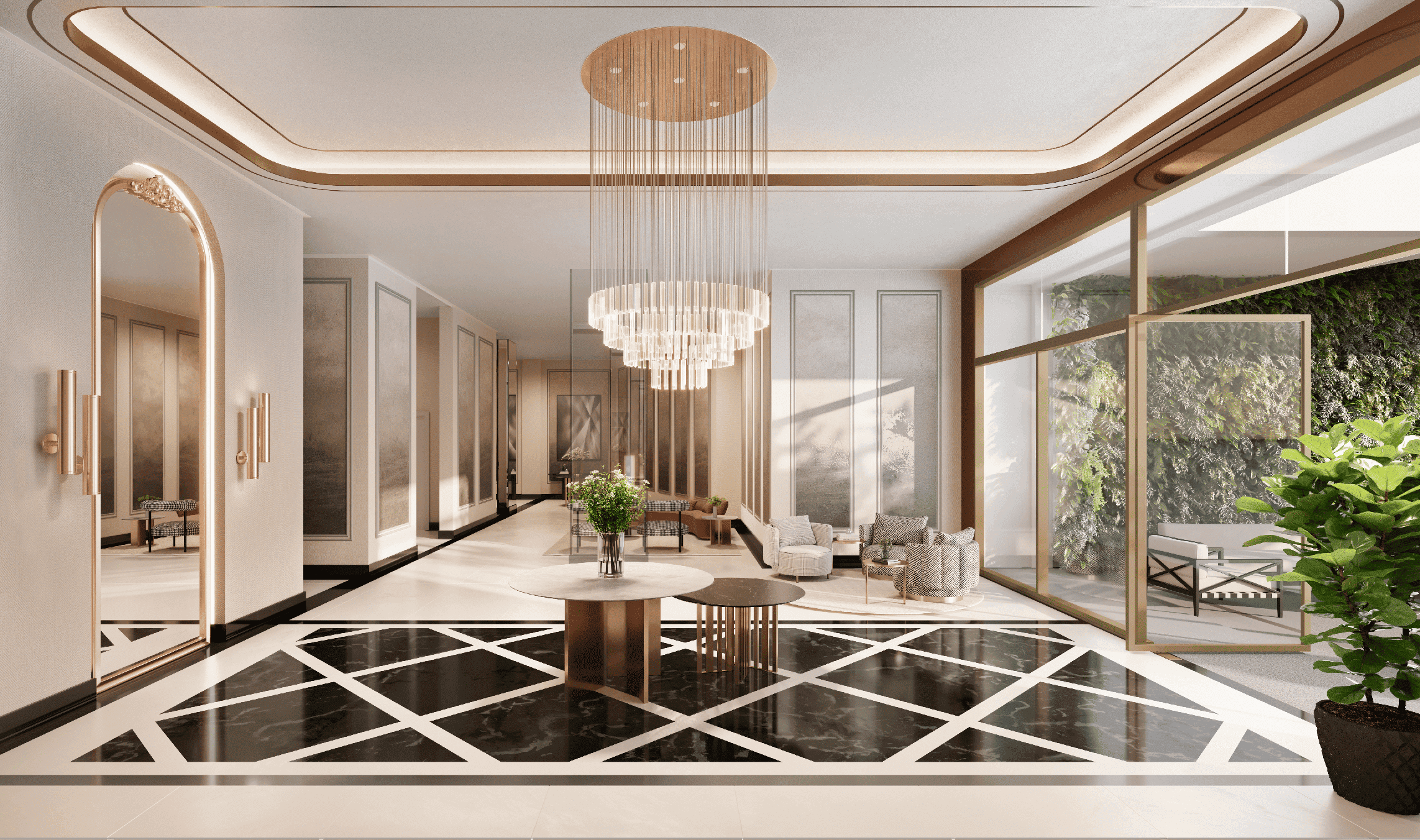 Secret Garden Vila Mariana -- Perspectiva Ilustrada do Lobby