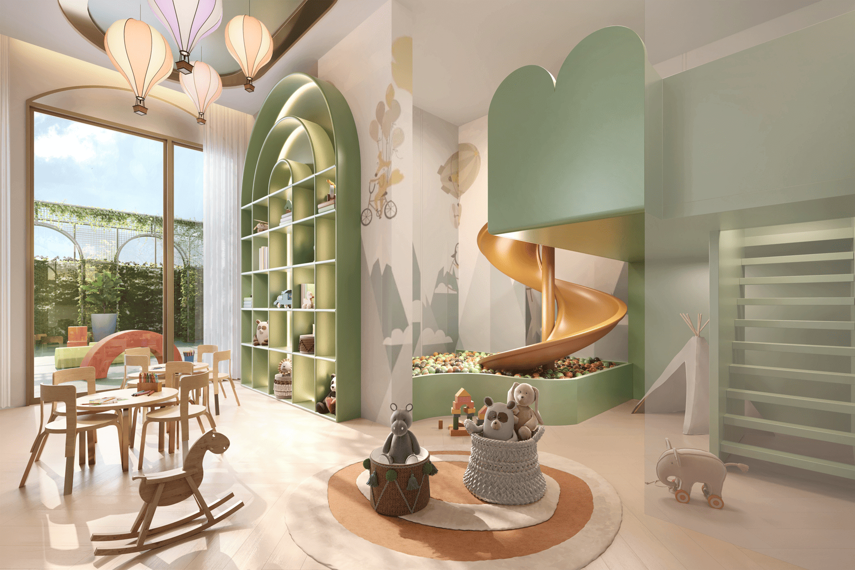 Secret Garden Vila Mariana -- Perspectiva Ilustrada da Brinquedoteca