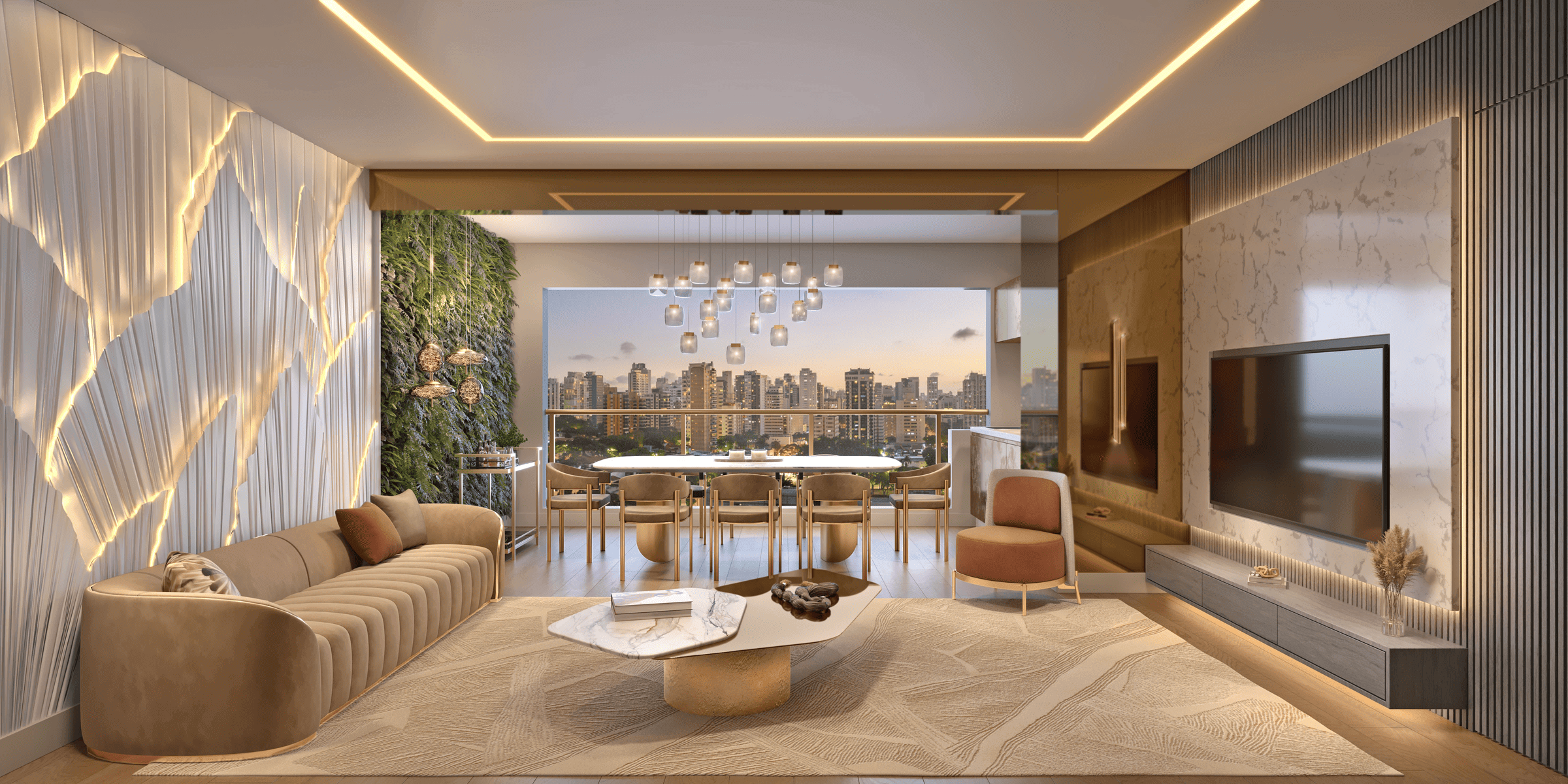 Secret Garden Vila Mariana -- Perspectiva Ilustrada Apartamento 89 m²