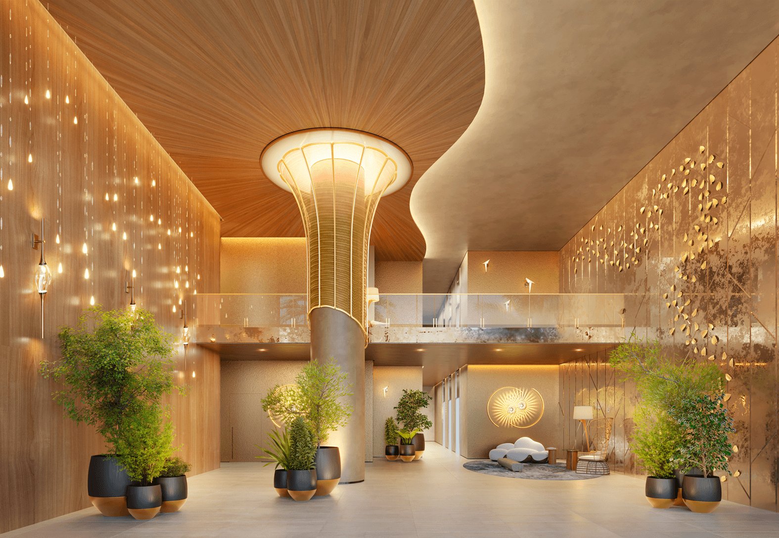 Escape Eden -- Perspectiva Ilustrada do Lobby