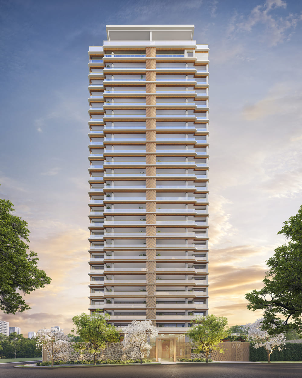 Casa Gabriele -- Perspectiva Ilustrada da Fachada