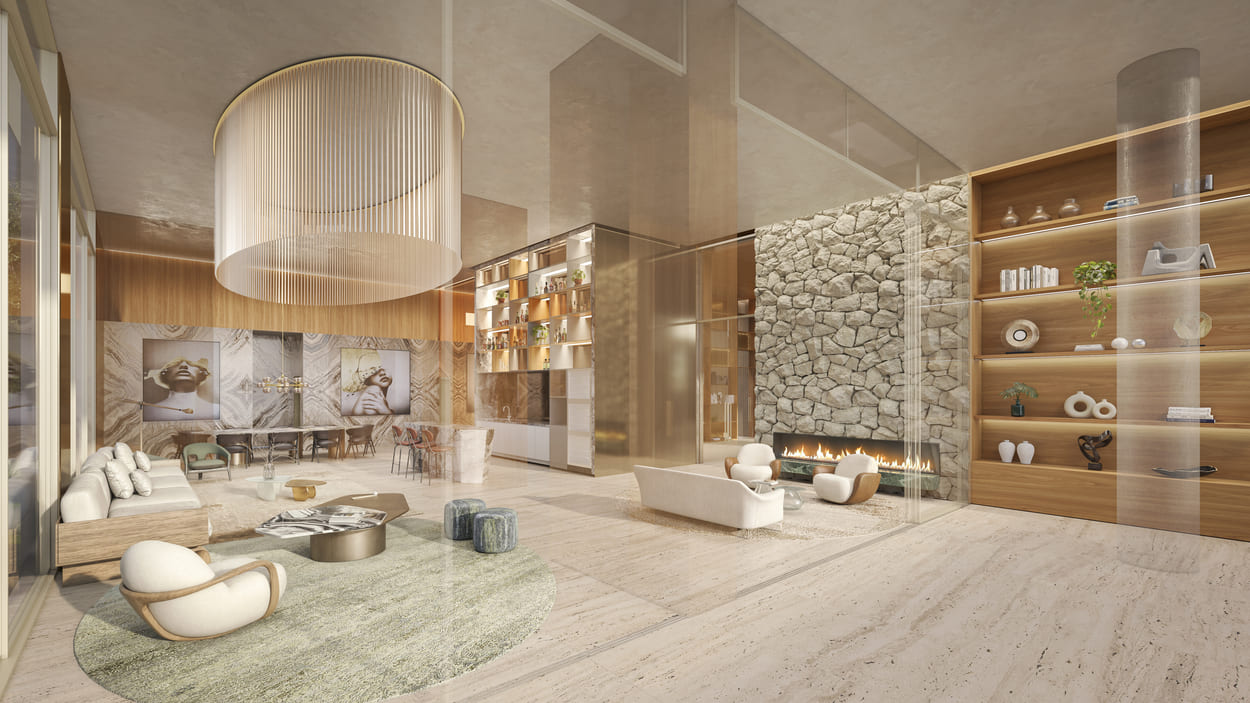 Casa Gabriele -- Perspectiva Ilustrada do Salão de Festas