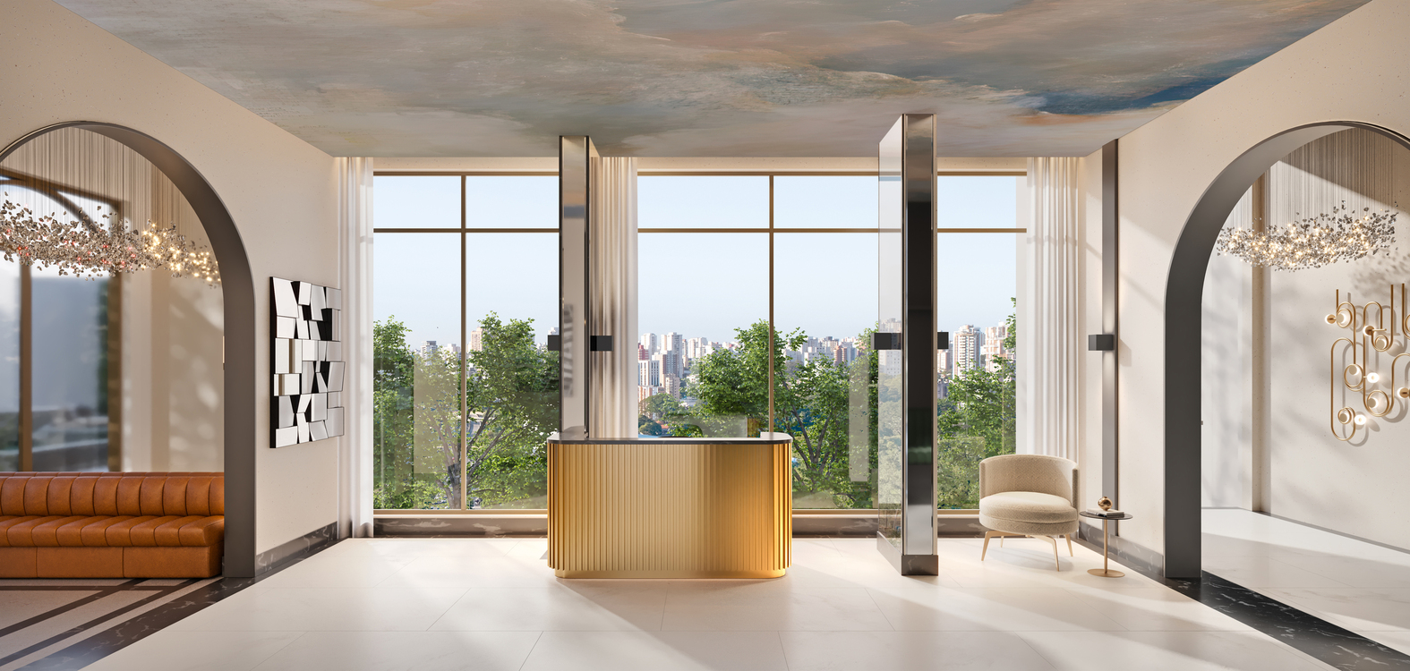 Secret Garden Studios -- Perspectiva Ilustrada do Lobby