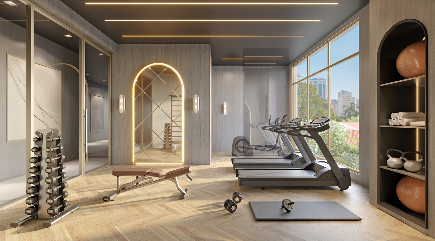 Secret Garden Studios -- Perspectiva Ilustrada do Fitness