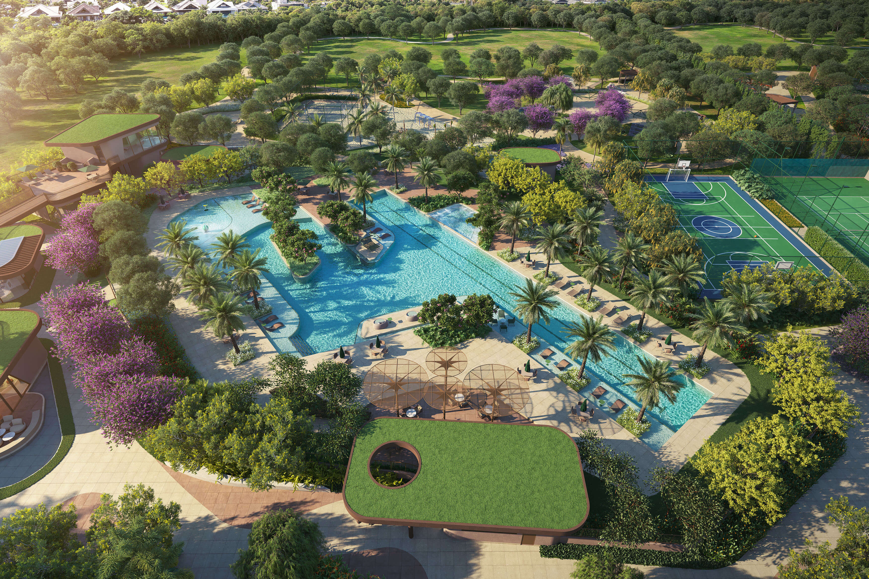 OX Park Design by Edsa -- Ilustração Artística - Vista Aérea Do Ox Park Design By Edsa