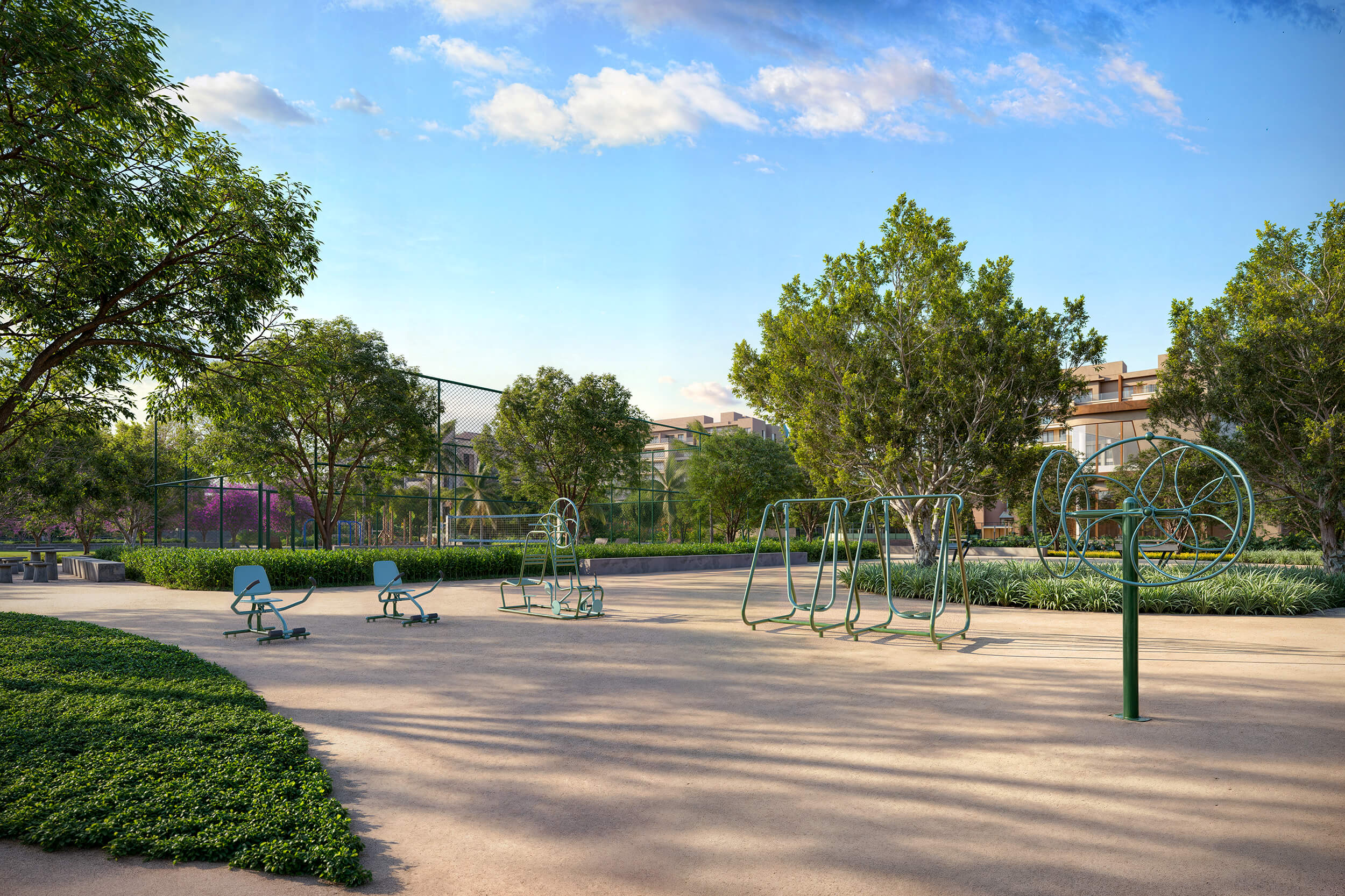 OX Park Design by Edsa -- Ilustração Artística - Academia Ao Ar Livre