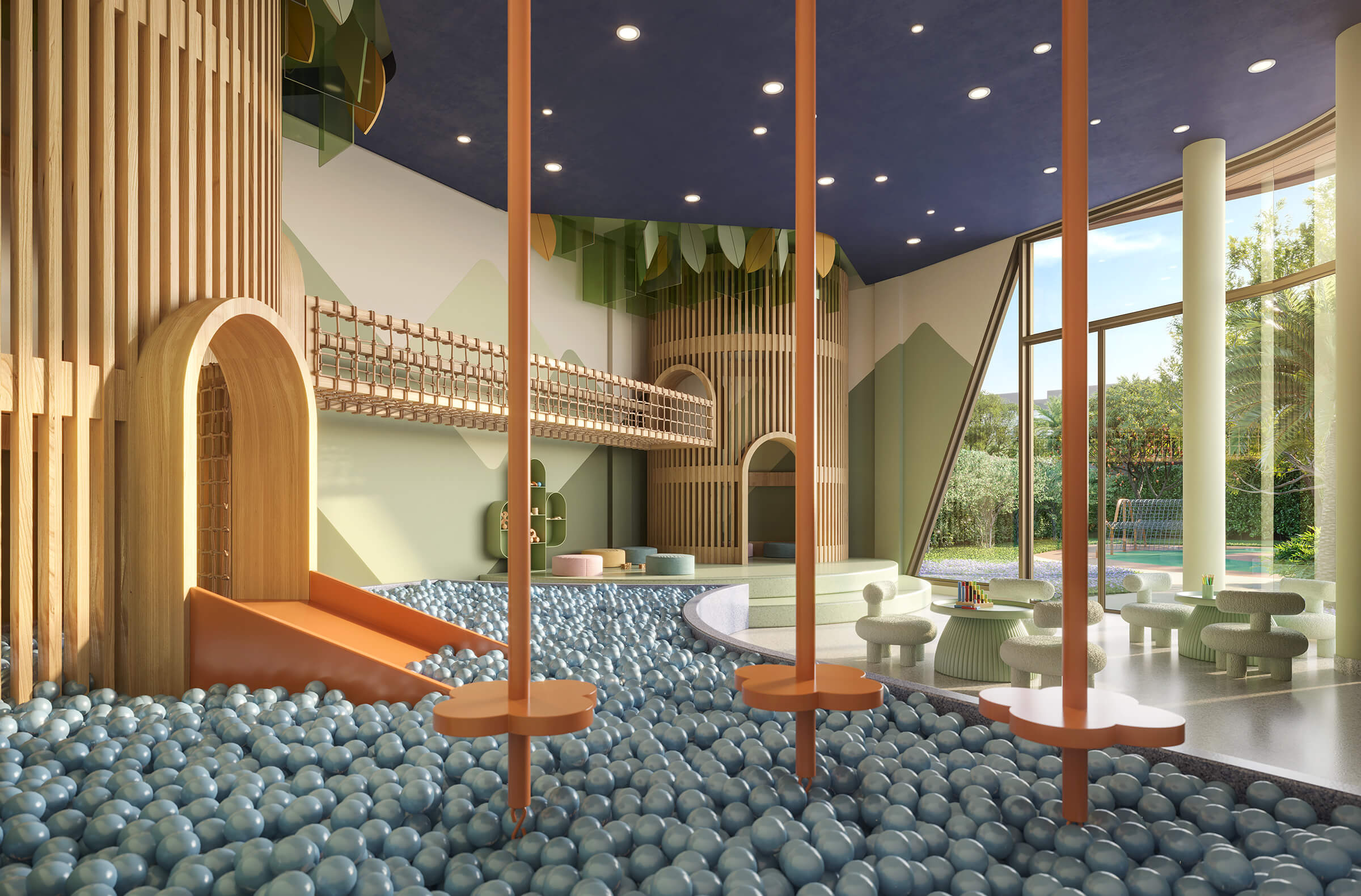 OX Park Design by Edsa -- Ilustração Artística - Brinquedoteca