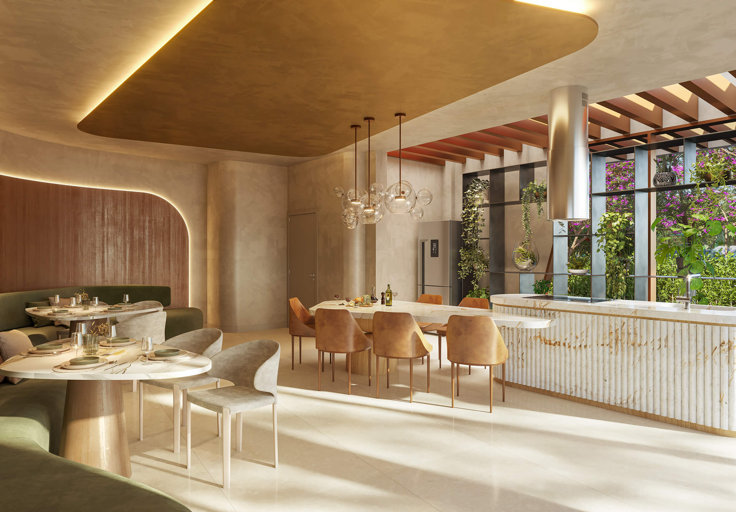 OX Park Design by Edsa -- Ilustração Artística - Espaço Gourmet