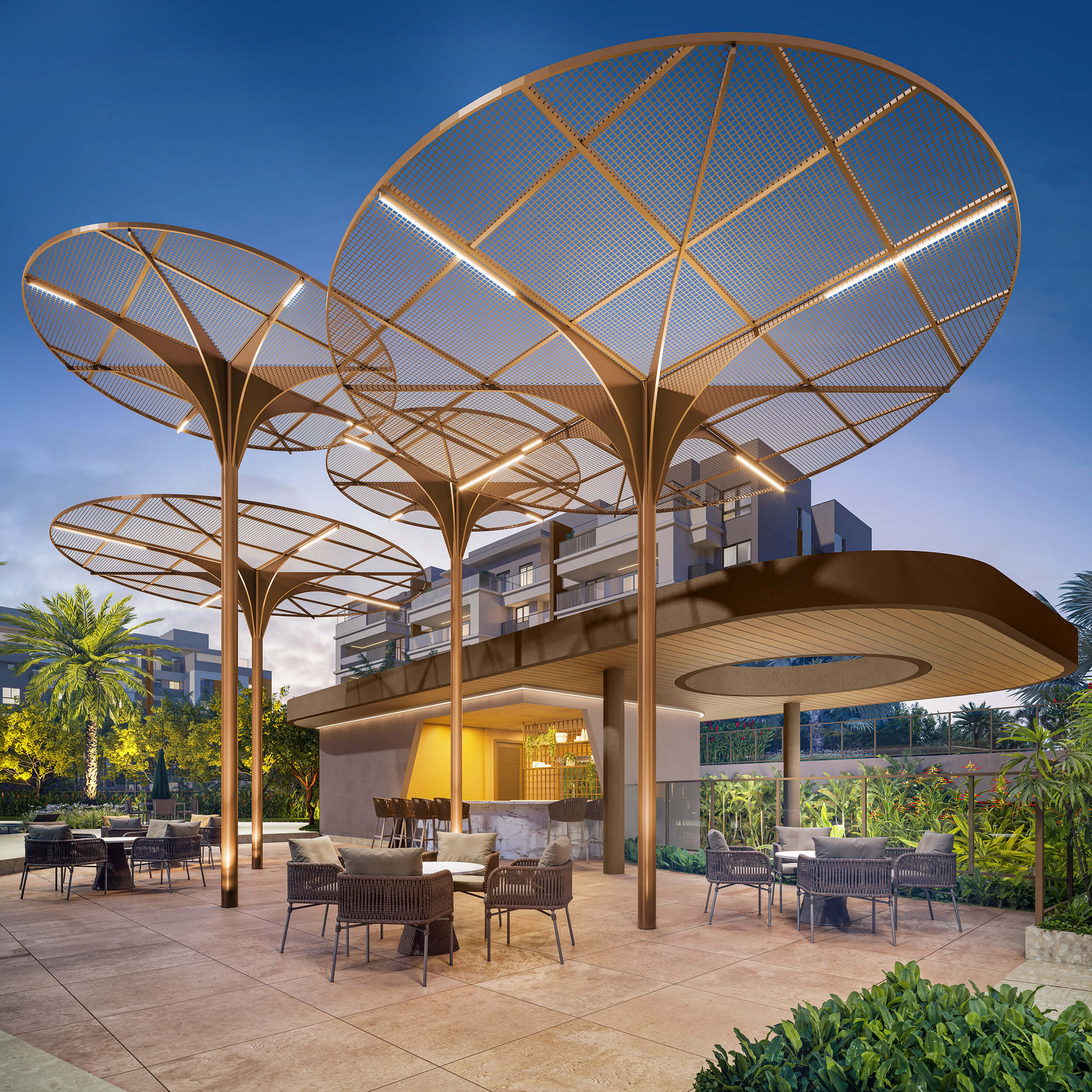 OX Park Design by Edsa -- Ilustração Artística - Ox Bar