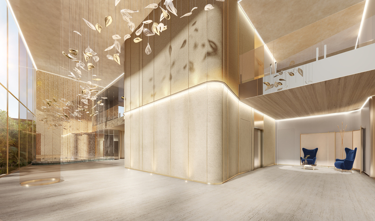 Aura Pacaembu by Cyrela -- Perspectiva Ilustrada do Lobby