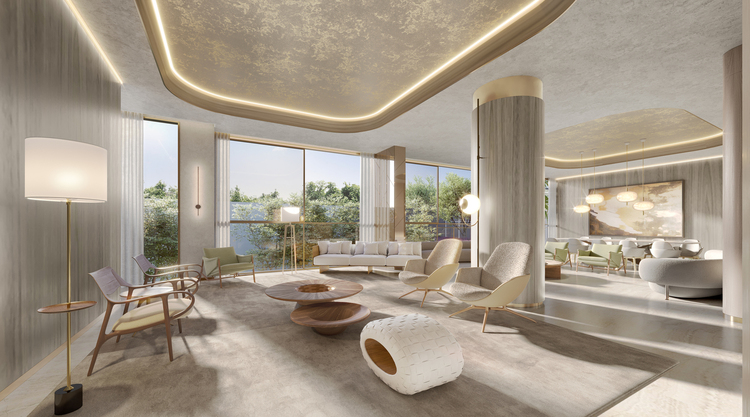 Aura Pacaembu by Cyrela -- Perspectiva Ilustrada do Salão de Festas