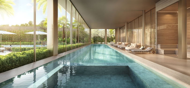 Aura Pacaembu by Cyrela -- Perspectiva Ilustrada da Piscina Coberta