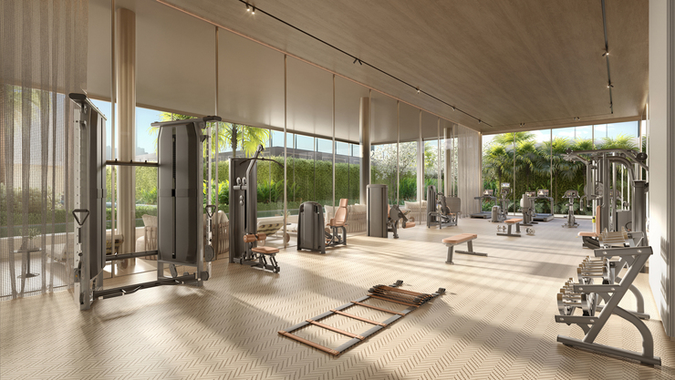 Aura Pacaembu by Cyrela -- Perspectiva Ilustrada do Fitness