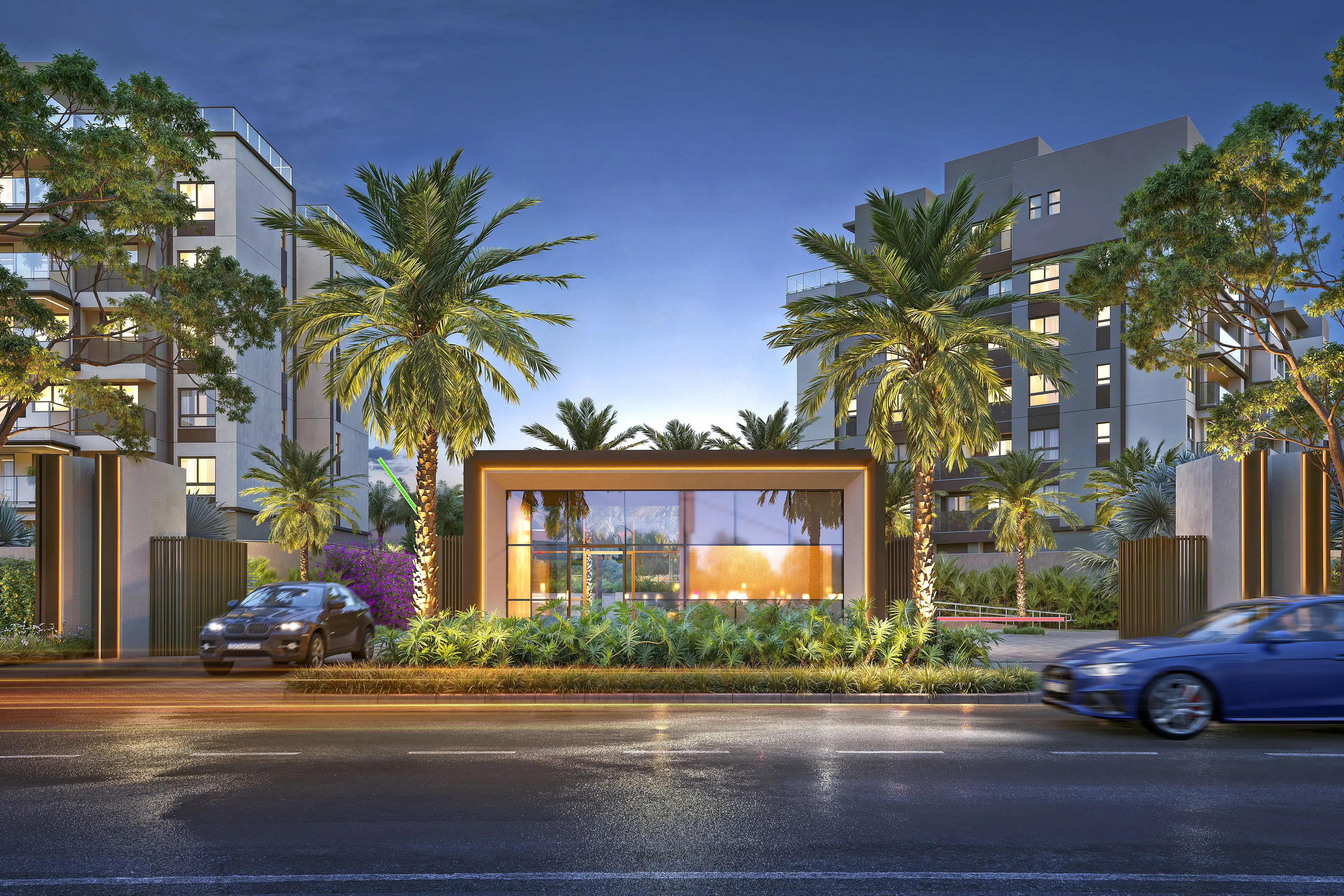 Woods Park Design by Edsa -- Ilustração artística - Acessos e Guarita