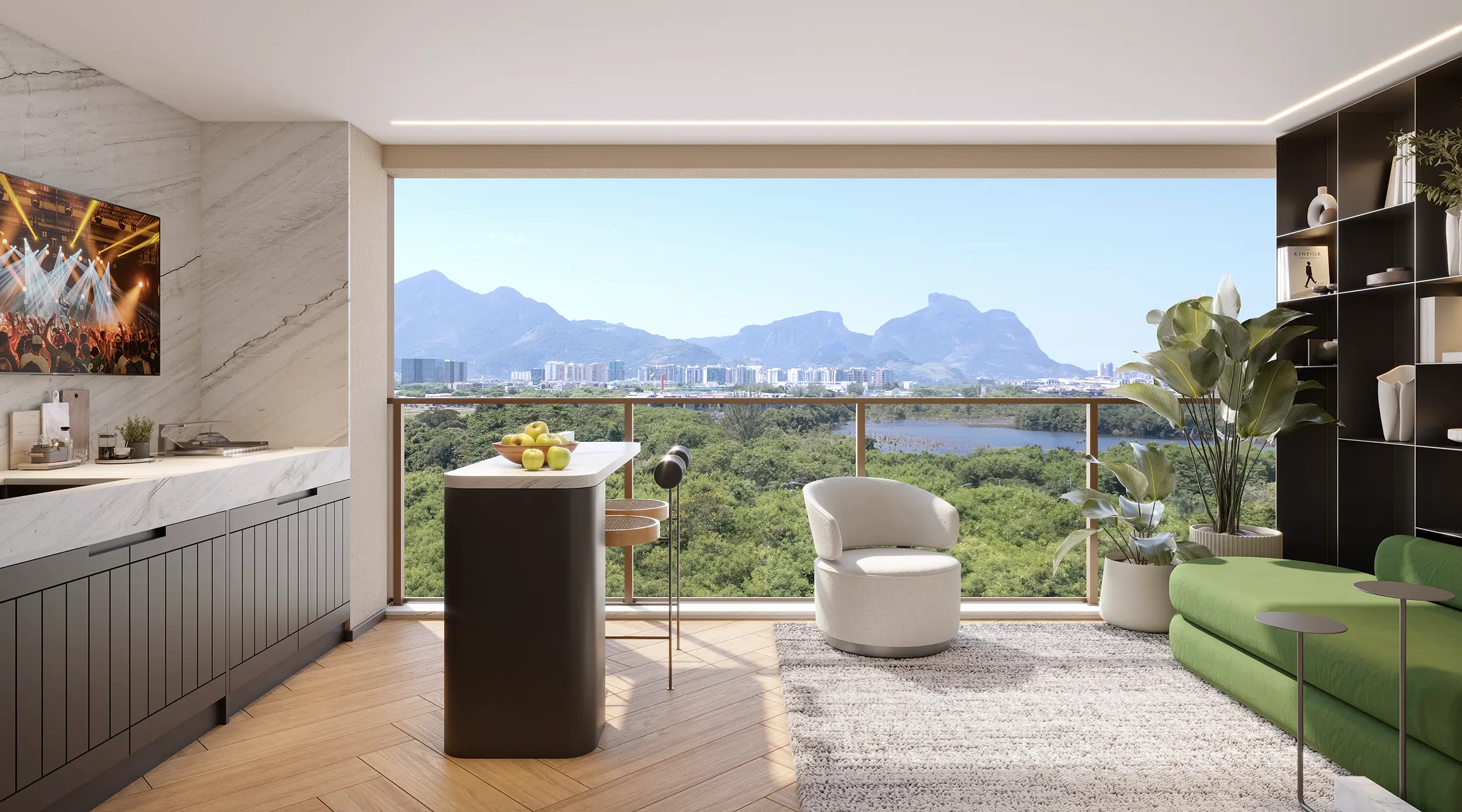 Woods Park Design by Edsa -- Ilustração artística - Apartamento 502 do Ed. Green