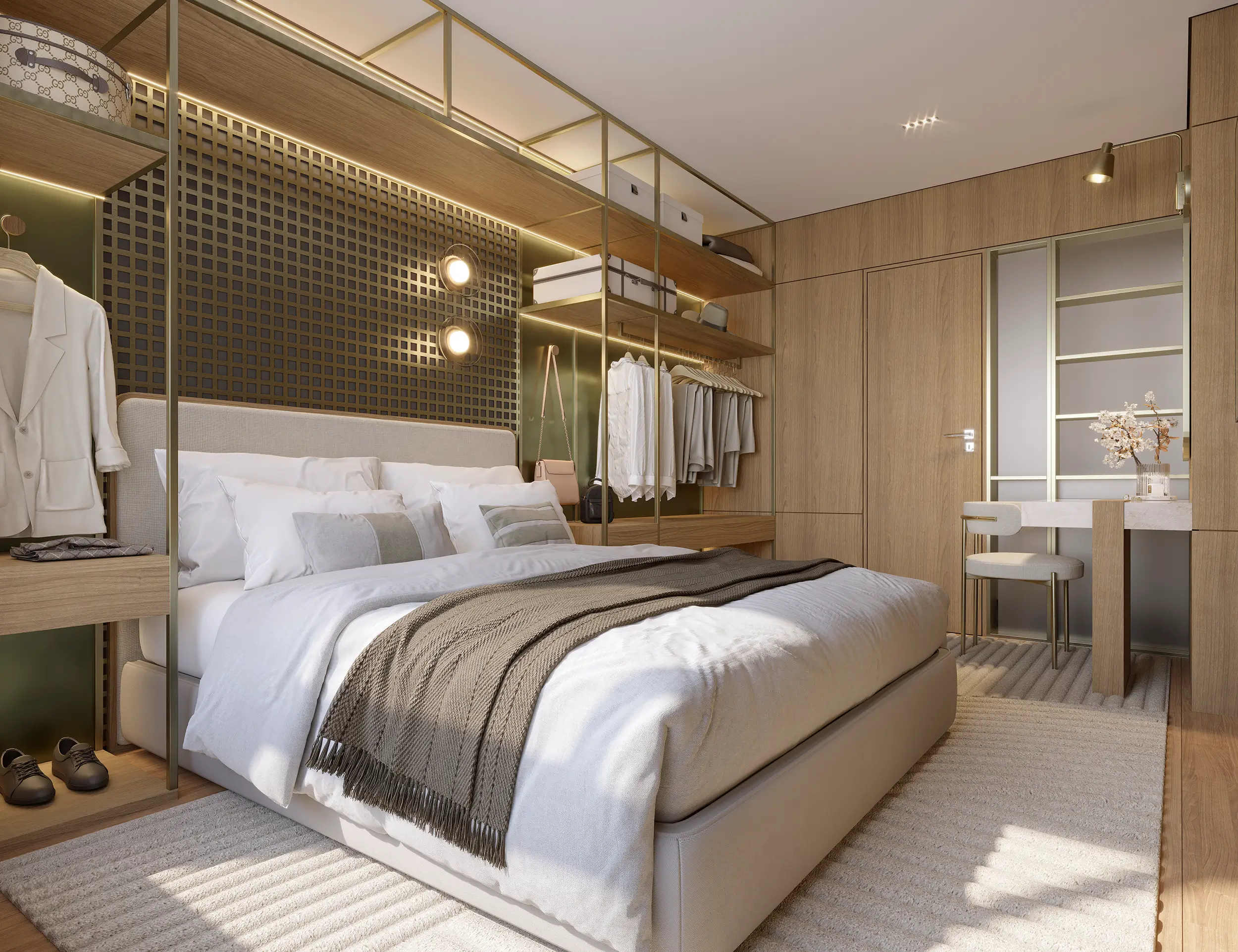 Woods Park Design by Edsa -- Ilustração artística - Apartamento 502 do Ed. Park