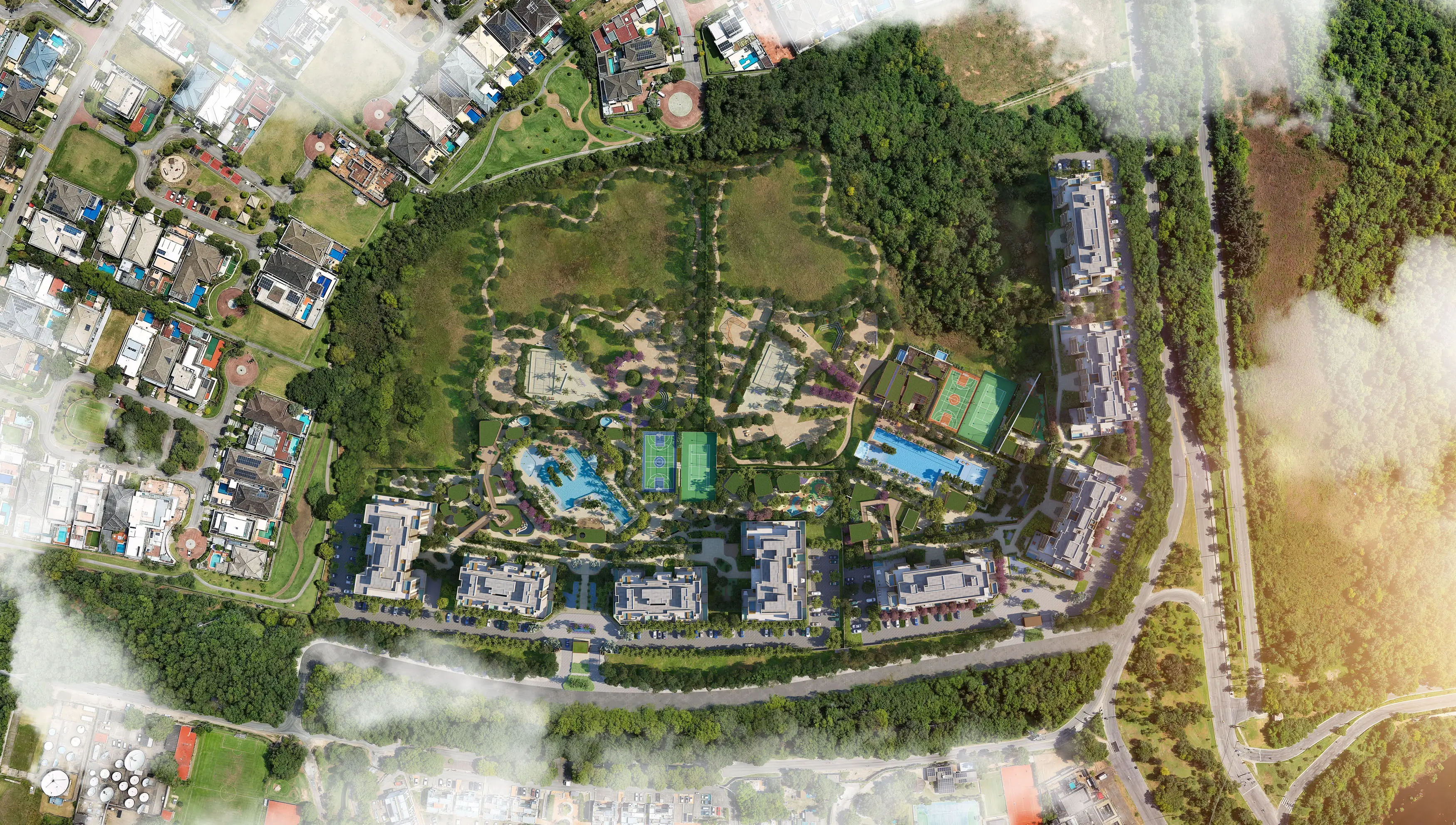 Woods Park Design by Edsa -- Ilustração artística - Masterplan