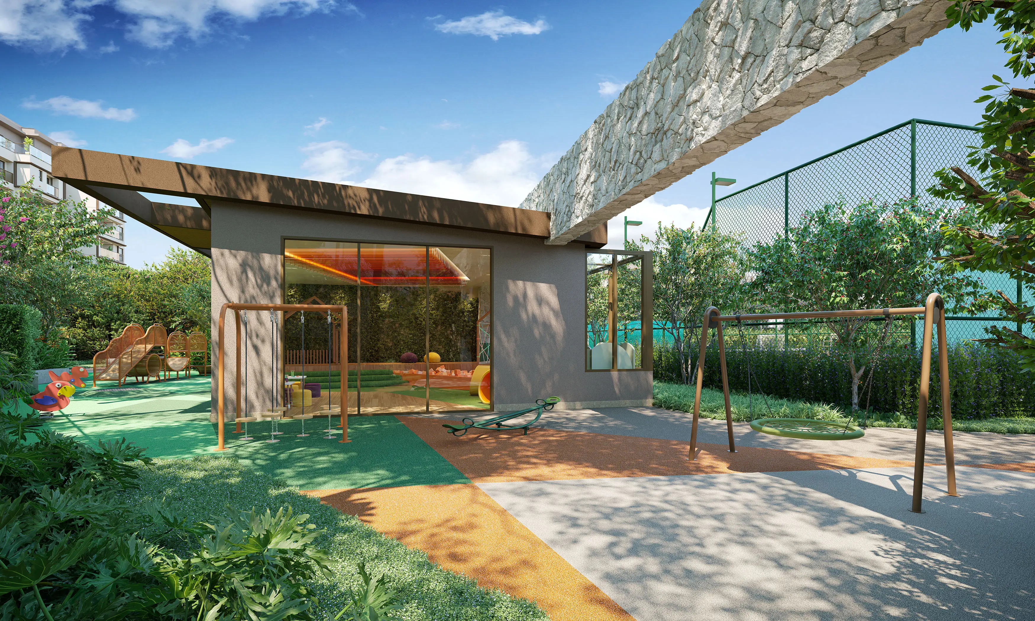 Woods Park Design by Edsa -- Ilustração artística - Park