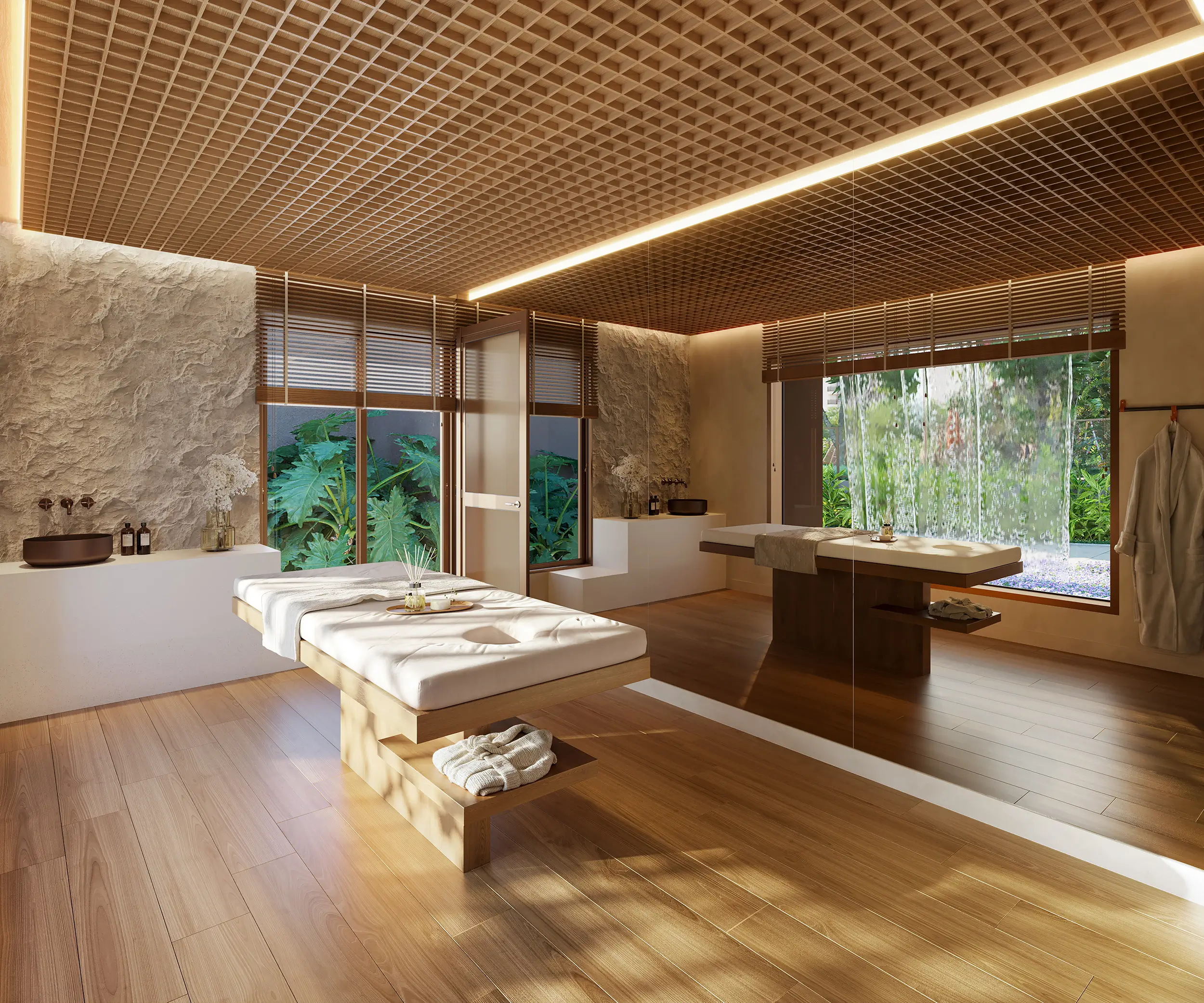 Woods Park Design by Edsa -- Ilustração artística - Sala de Massagem