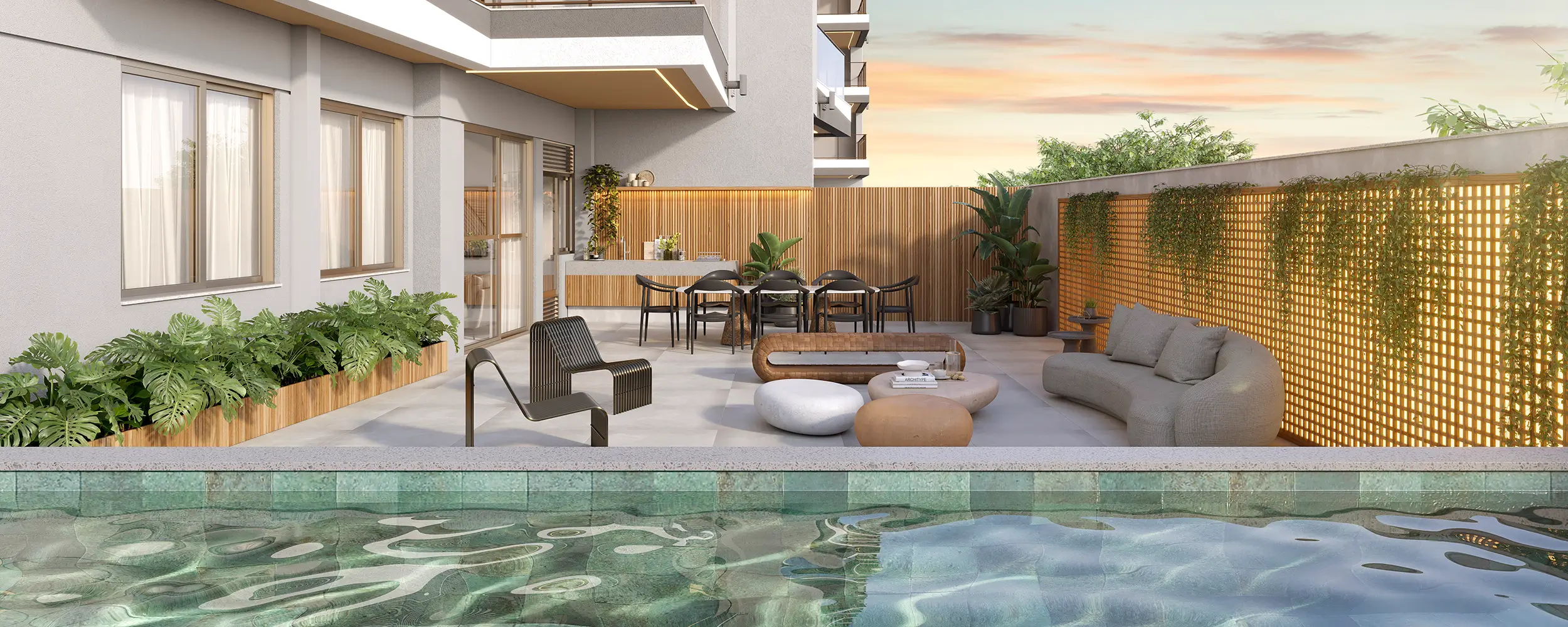 La Isla -- ILUSTRAÇÃO ARTÍSTICA - GARDEN 205 DO ED. SAN PEDRO_TERRAÇO