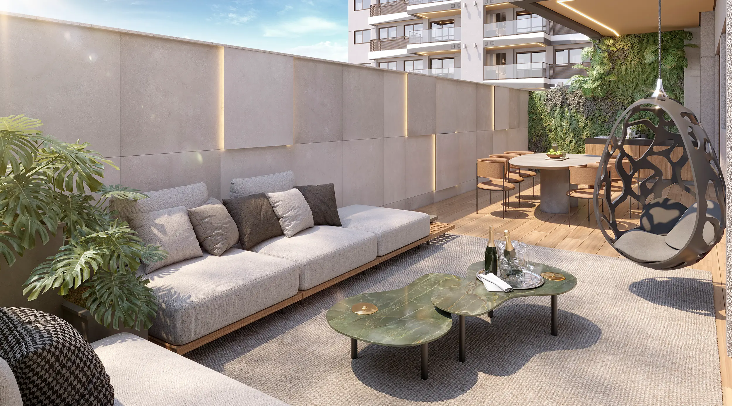 La Isla -- ILUSTRAÇÃO ARTÍSTICA - GARDEN 210 DO ED. SAN JUAN_TERRAÇO